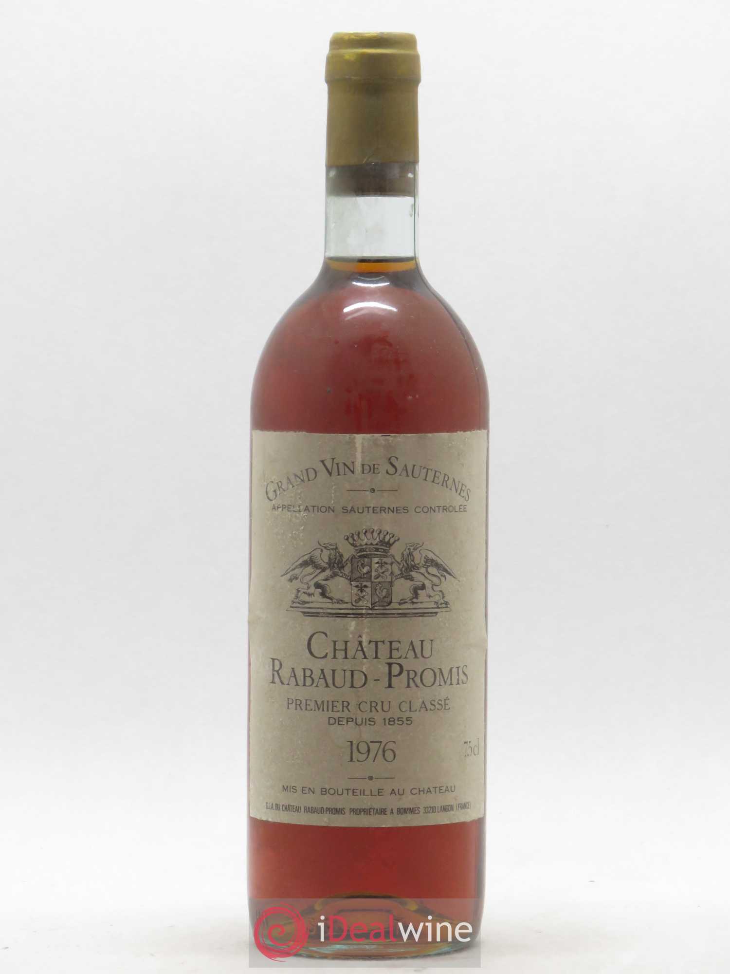 Château Rabaud Promis 1er Grand Cru Classé 1976 - Lot de 1 bouteille - 0