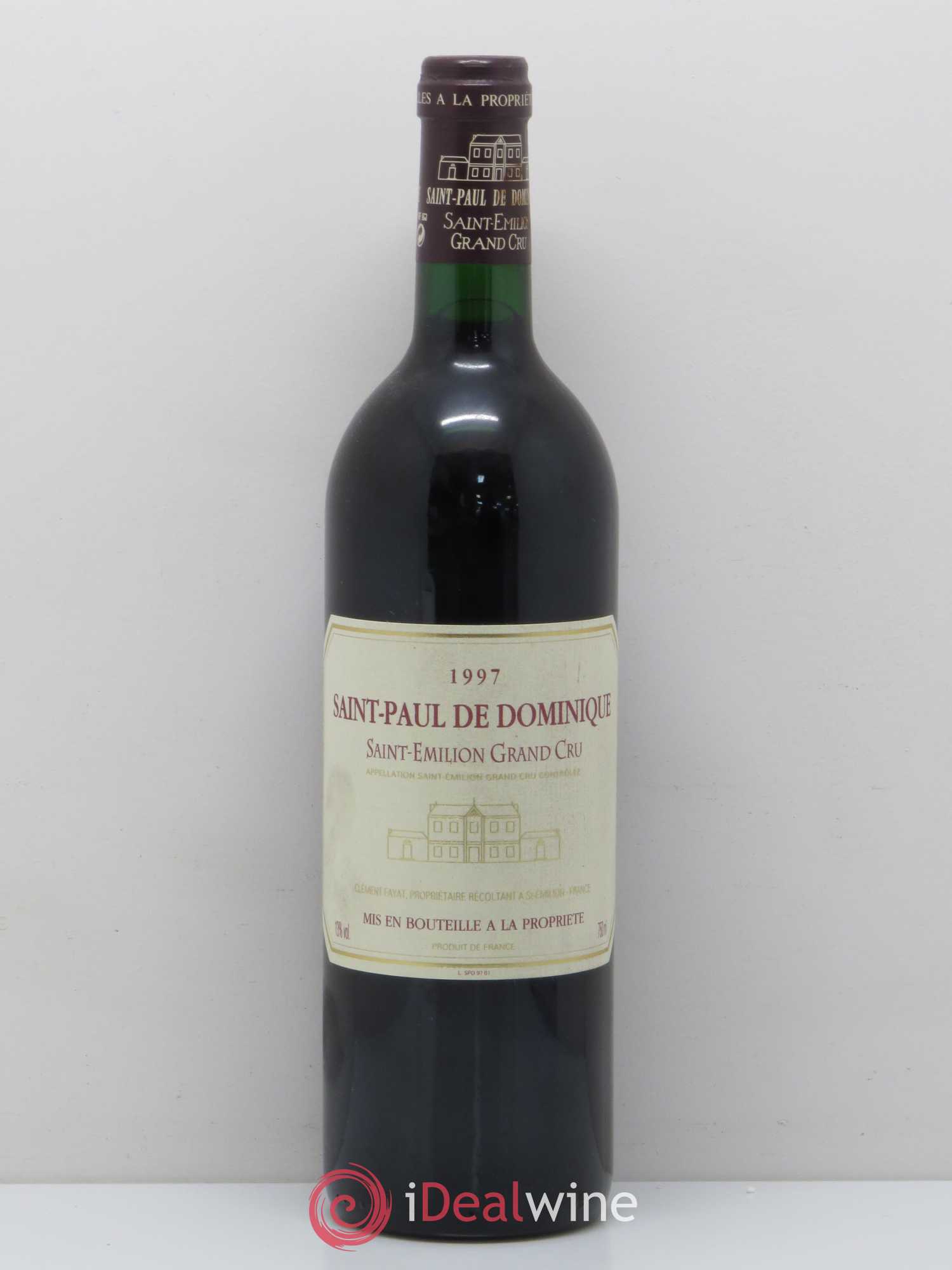 Graves Saint Paul de Dominique 1997 - Lot de 1 bouteille - 0