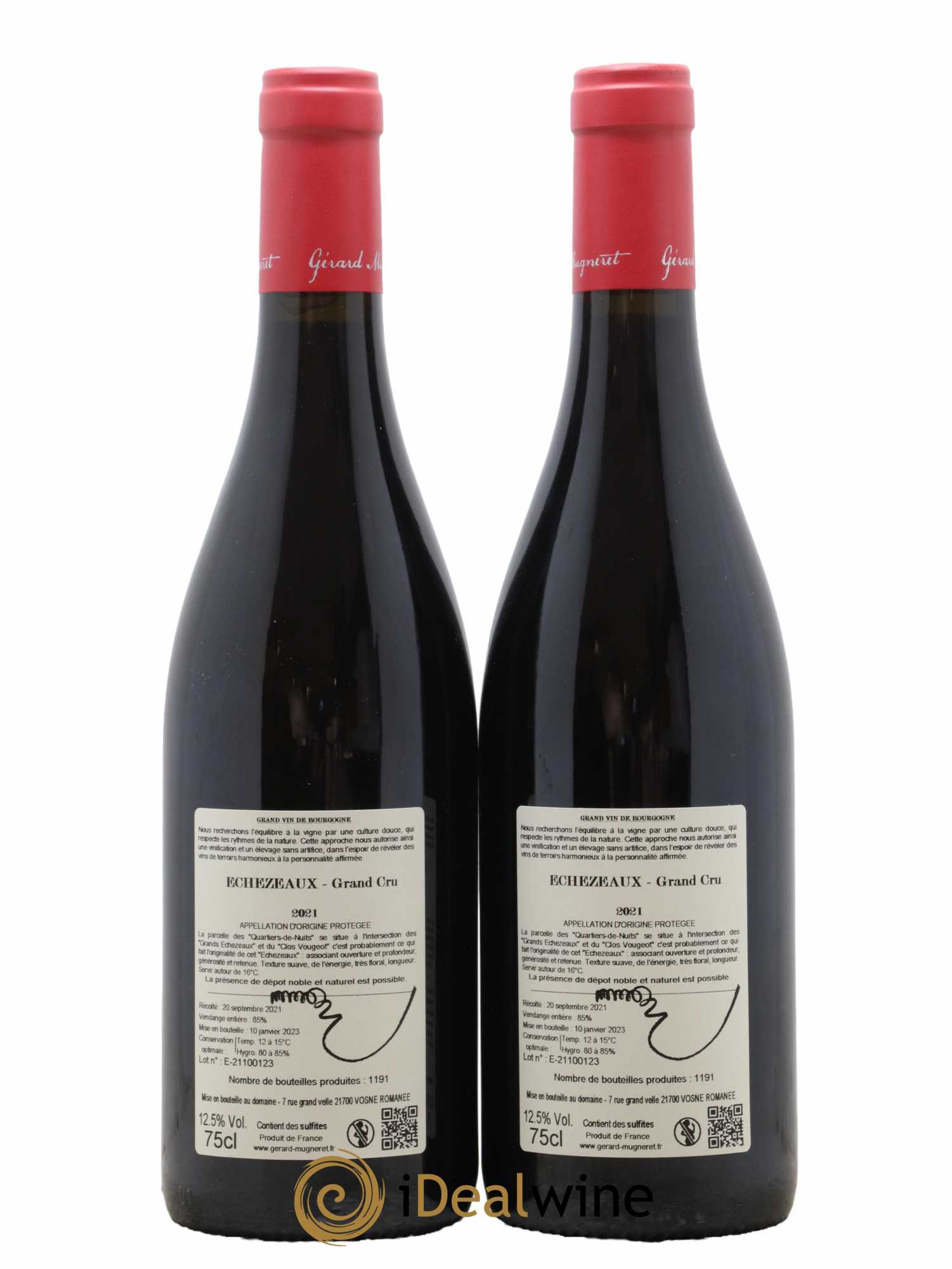 Echezeaux Grand Cru Gérard Mugneret 2021 - Lot of 2 bottles - 1