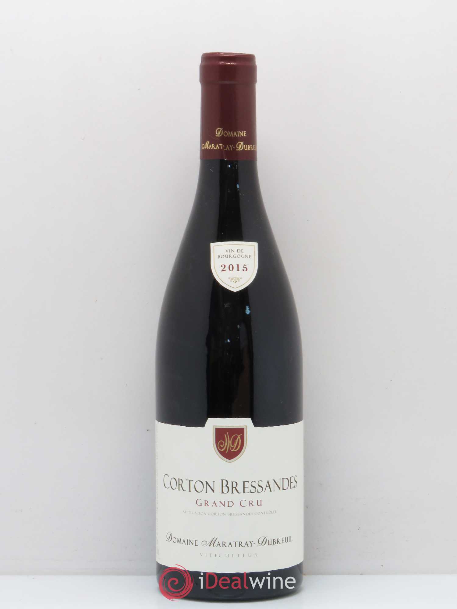 Corton Grand Cru Bressandes Domaine Maratray Dubreuil 2015 - Lot de 1 bouteille - 0