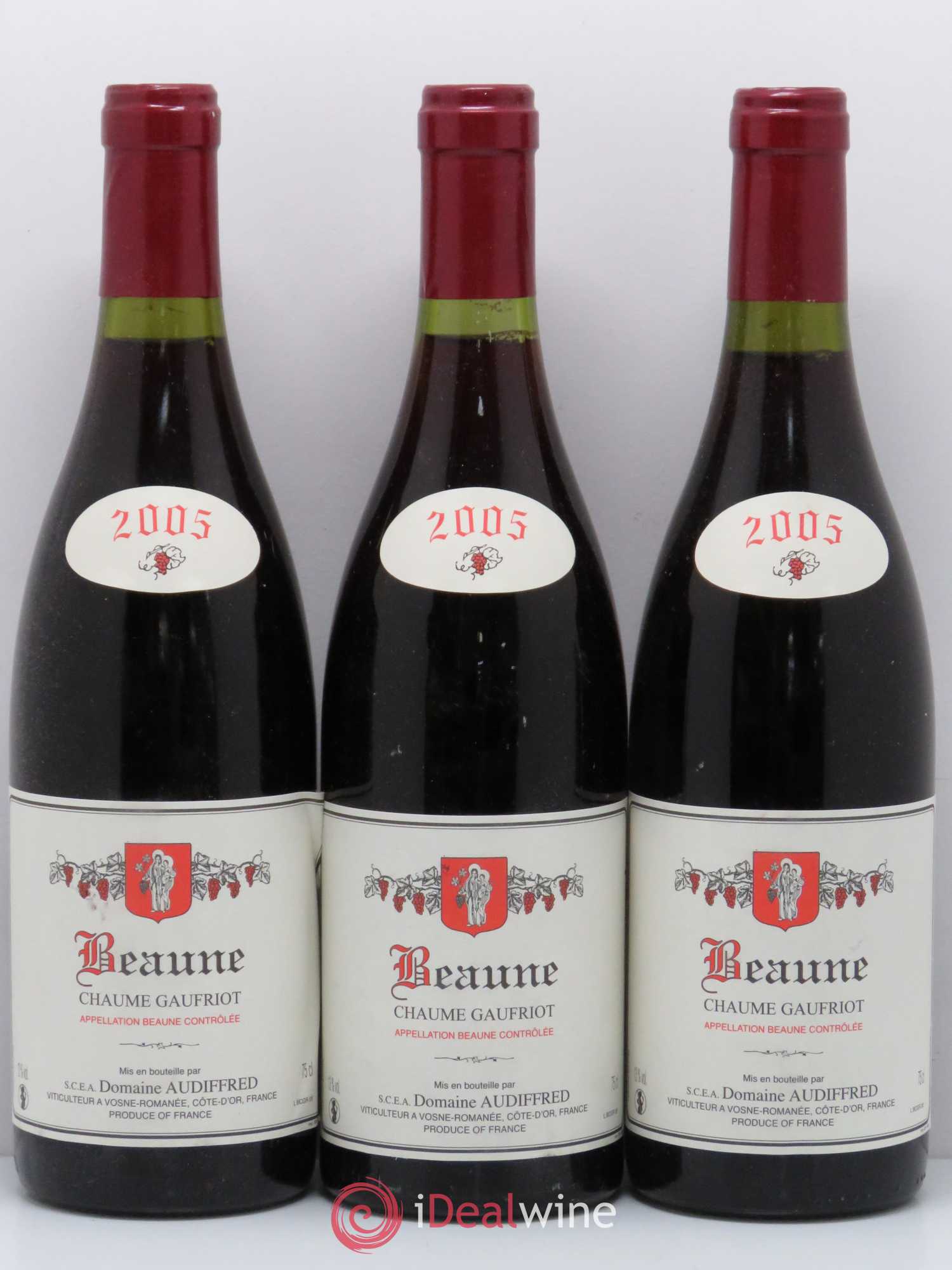 Beaune Chaume Gaufriot domaine Audiffred 2005 - Lot de 6 bouteilles - 1