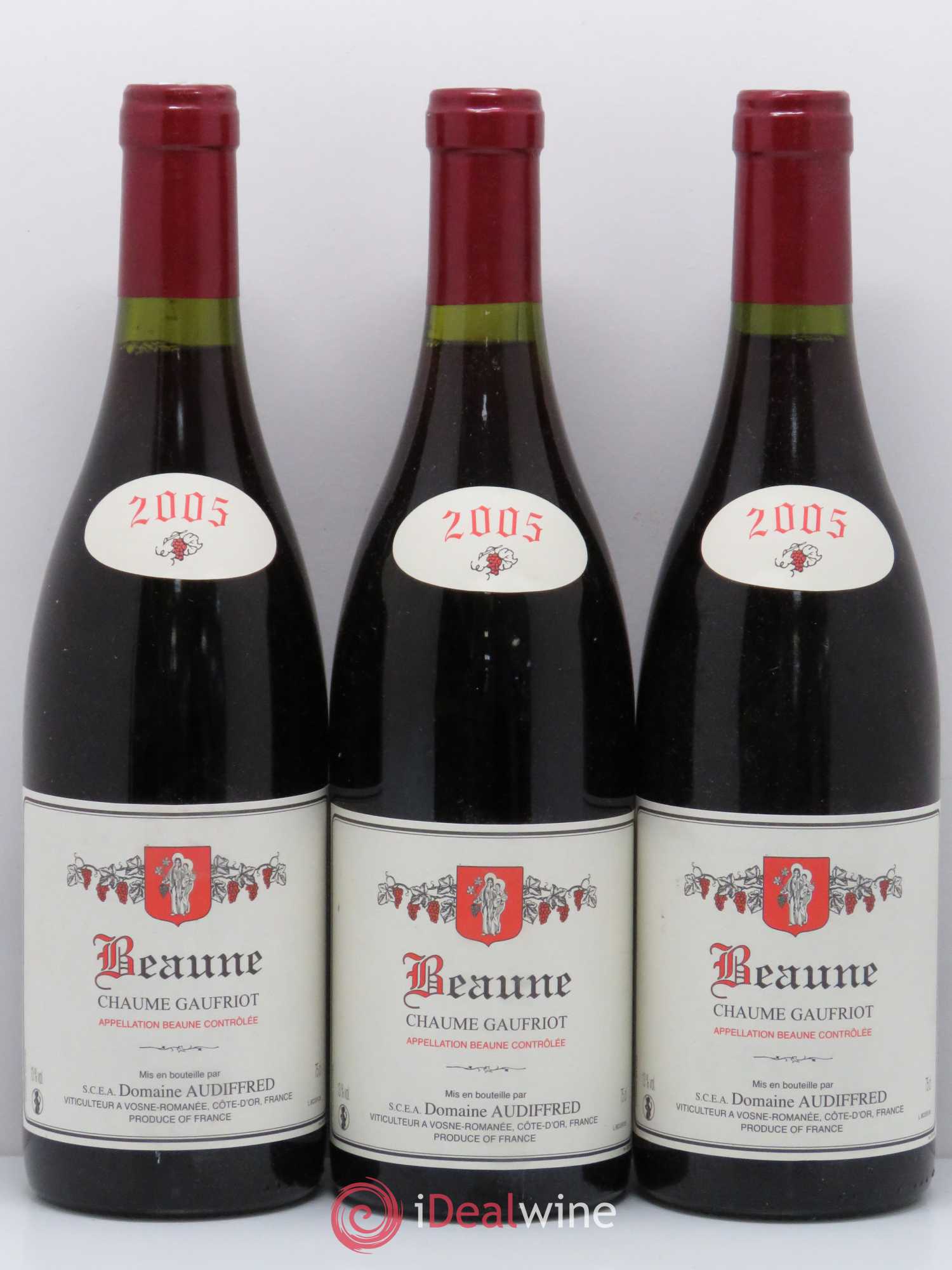 Beaune Chaume Gaufriot domaine Audiffred 2005 - Lot de 6 bouteilles - 2