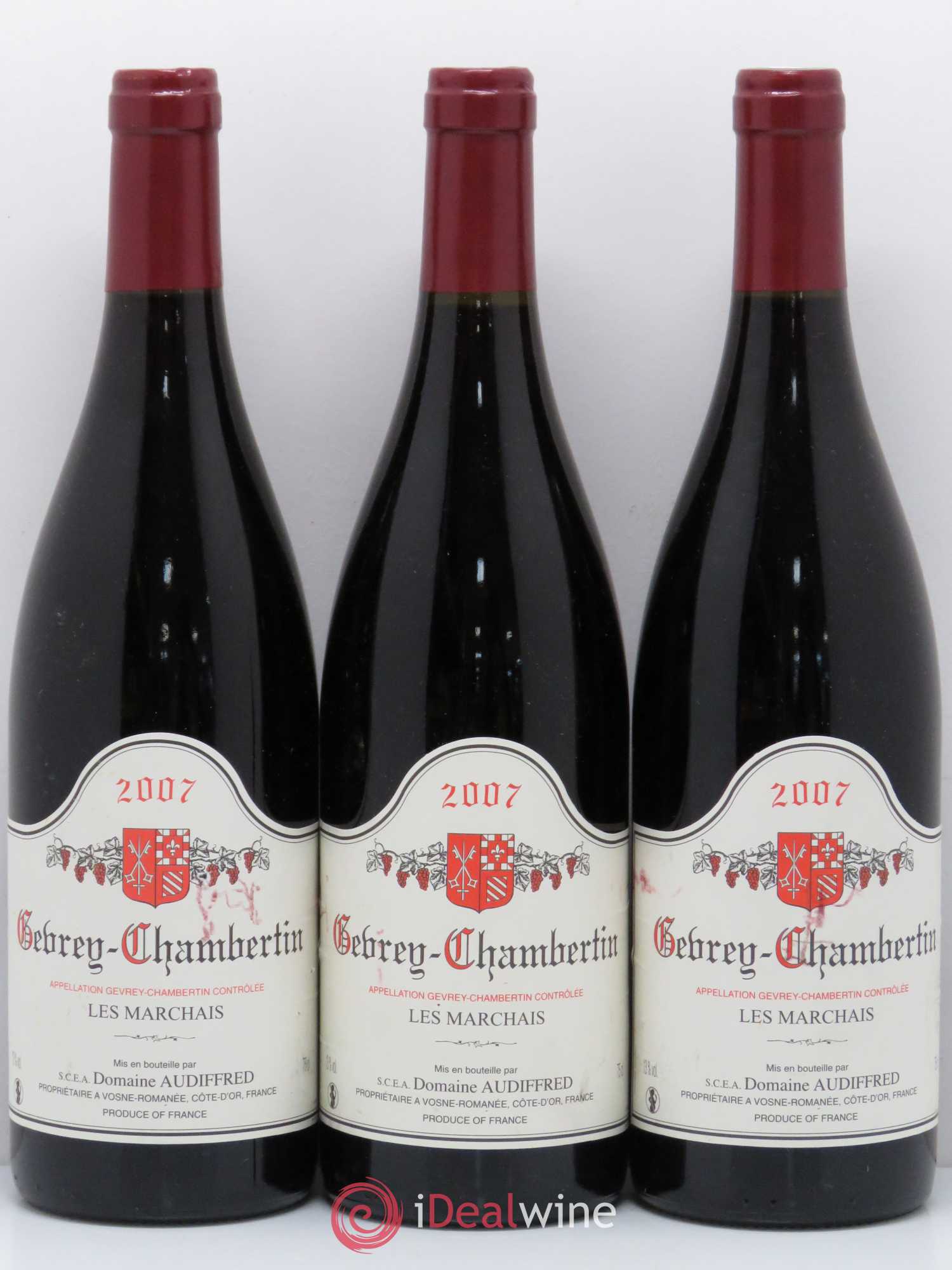 Gevrey-Chambertin Les Marchais Domaine Audiffred 2007 - Lot de 6 bouteilles - 2