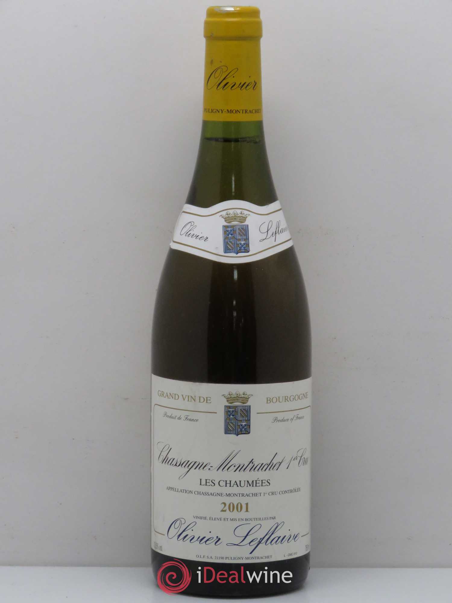 Chassagne-Montrachet 1er Cru Les Chaumées Olivier Leflaive 2001 - Lot de 1 bouteille - 0