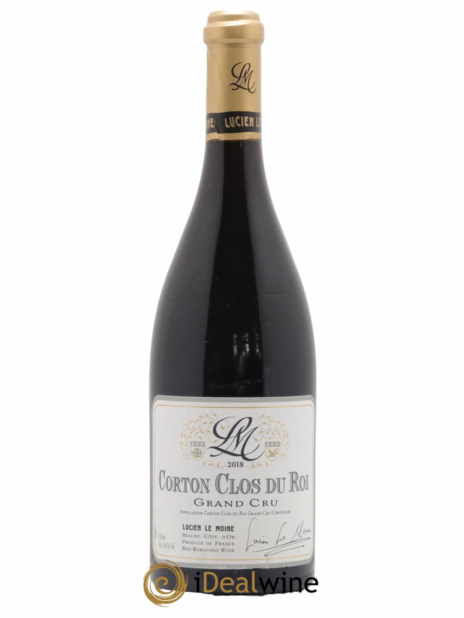 Corton Grand Cru Clos Du Roi Lucien Le Moine 2018 - Lot de 1 bouteille - 0