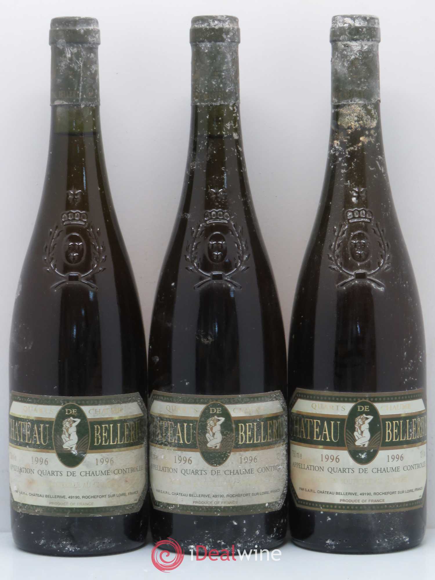 Quarts de Chaume Château de Bellerive 1996 - Lot de 3 bouteilles - 0