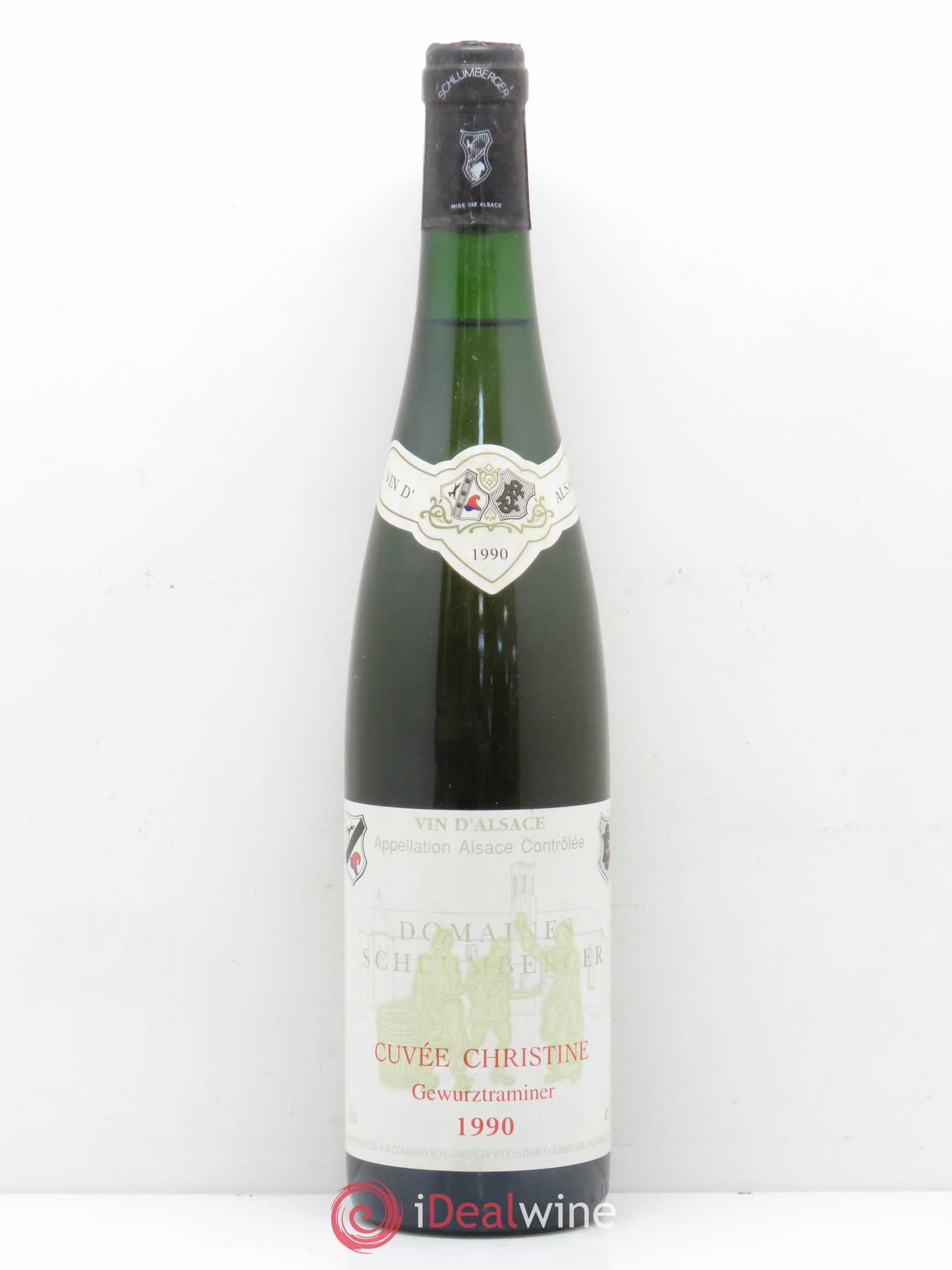 Gewurztraminer Cuvée Christine Vendanges Tardives Domaine Schlumberger 1990 - Lot de 1 bouteille - 0