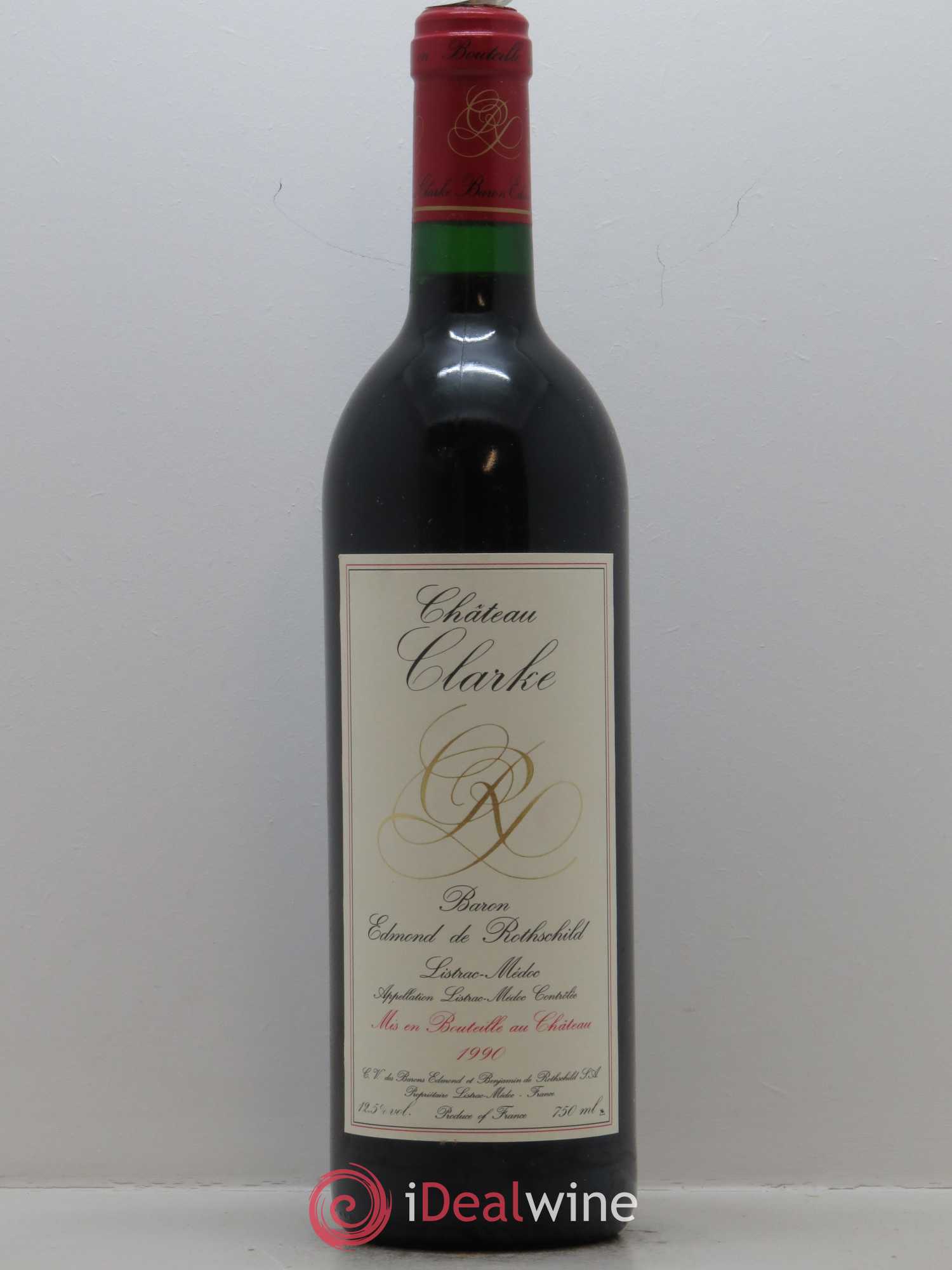 Château Clarke 1990 - Lot de 1 bouteille - 0