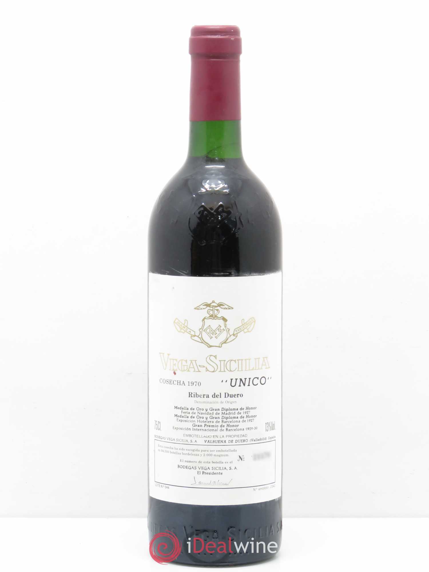 Ribera Del Duero DO Vega Sicilia Unico Famille Alvarez 1970 - Lotto di 1 bottiglia - 0