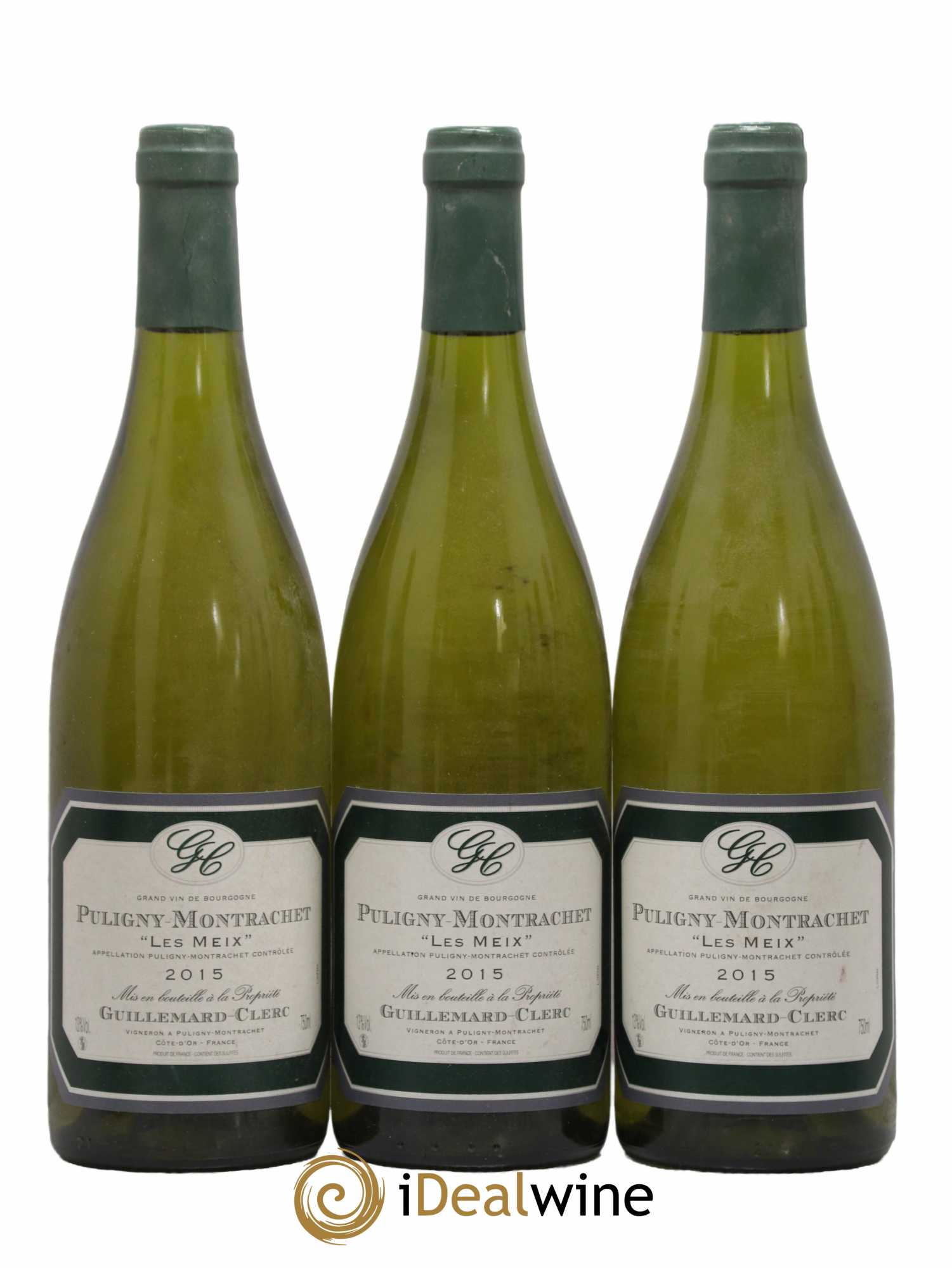 Puligny-Montrachet Les Meix Domaine Guillemard Clerc 2015 - Lot de 3 bouteilles - 0