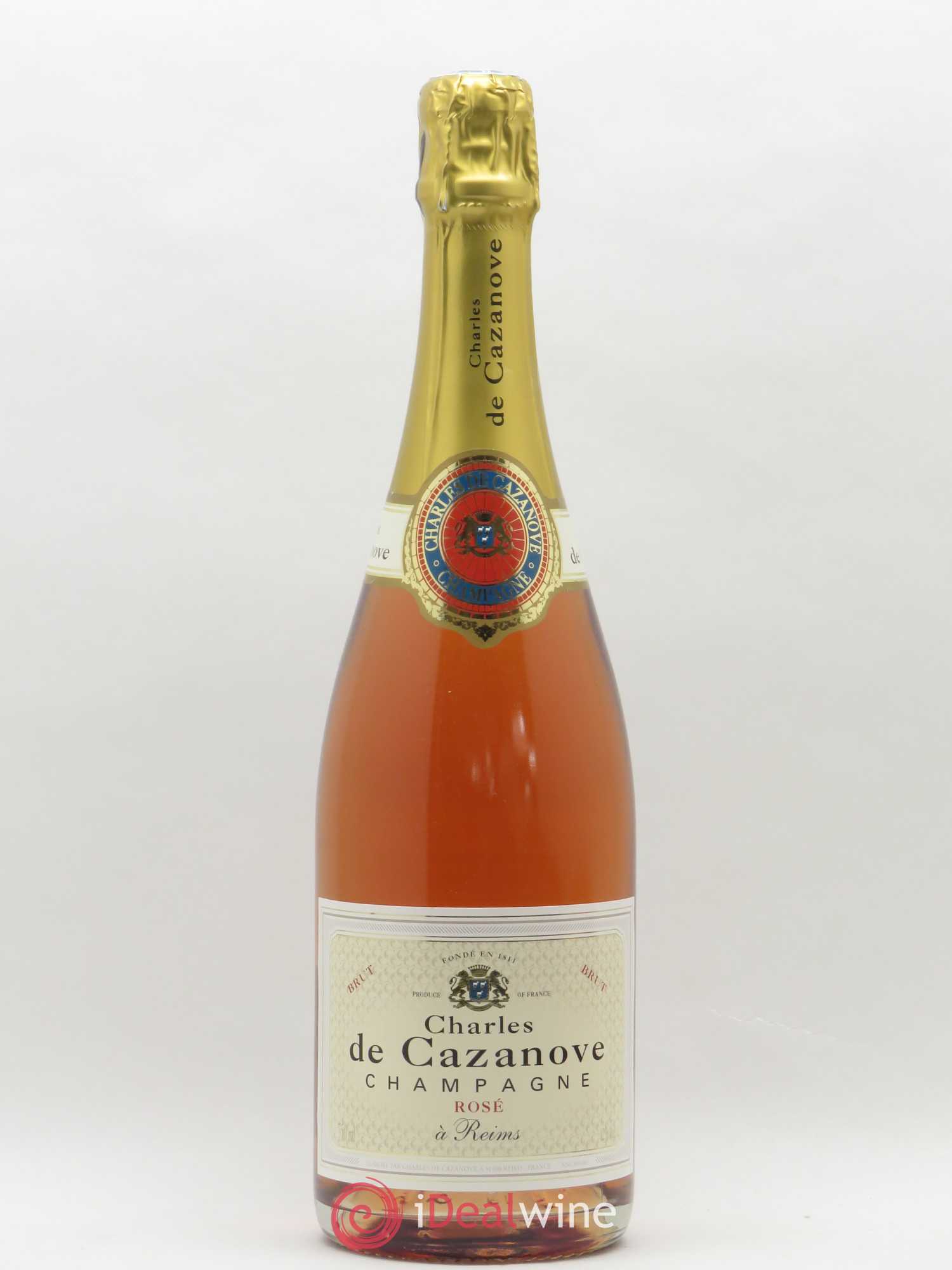 Champagne Charles de Cazanove Brut - Lot de 1 bouteille - 0