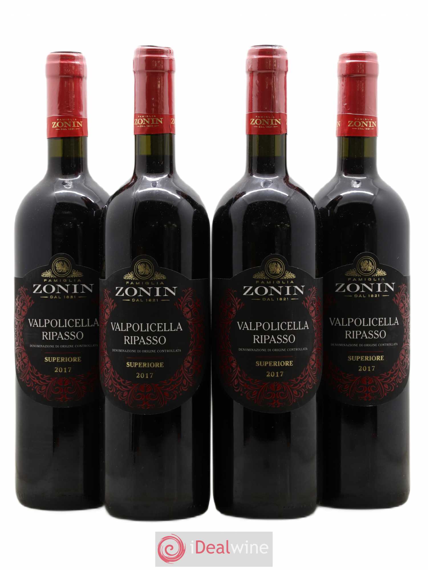 Valpolicella Classico DOC Superiore Ripasso Zonin 2017 - Lot de 4 bouteilles - 0