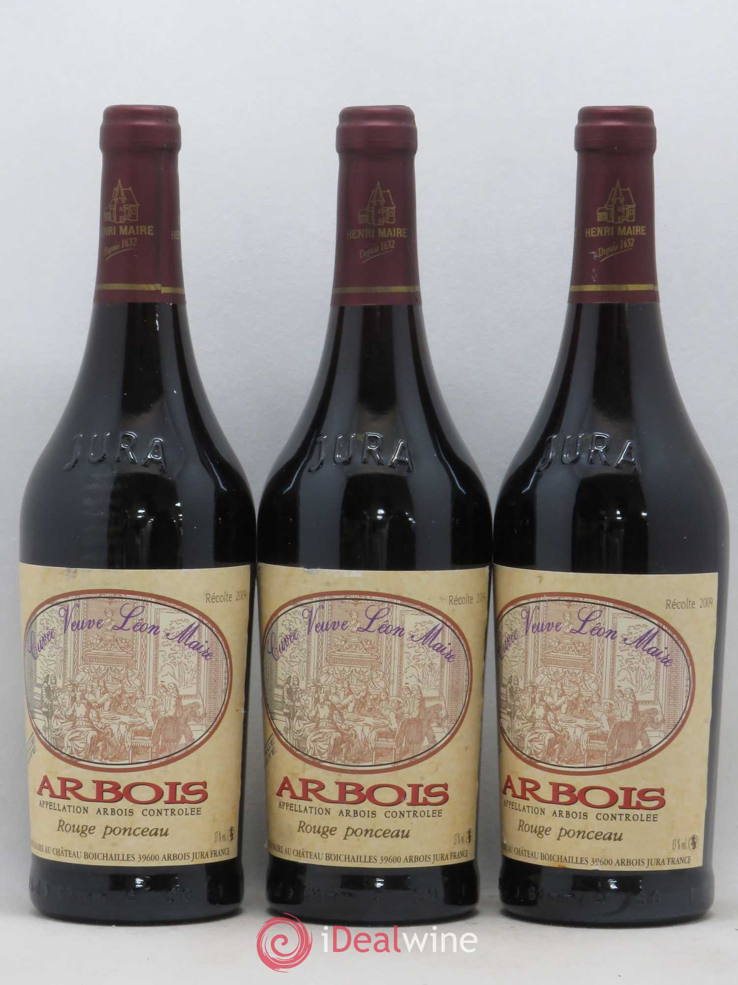 Arbois Cuvée Veuve Léon Maire Henri Maire (sans prix de réserve) 2009 - Posten von 3 Flaschen - 0