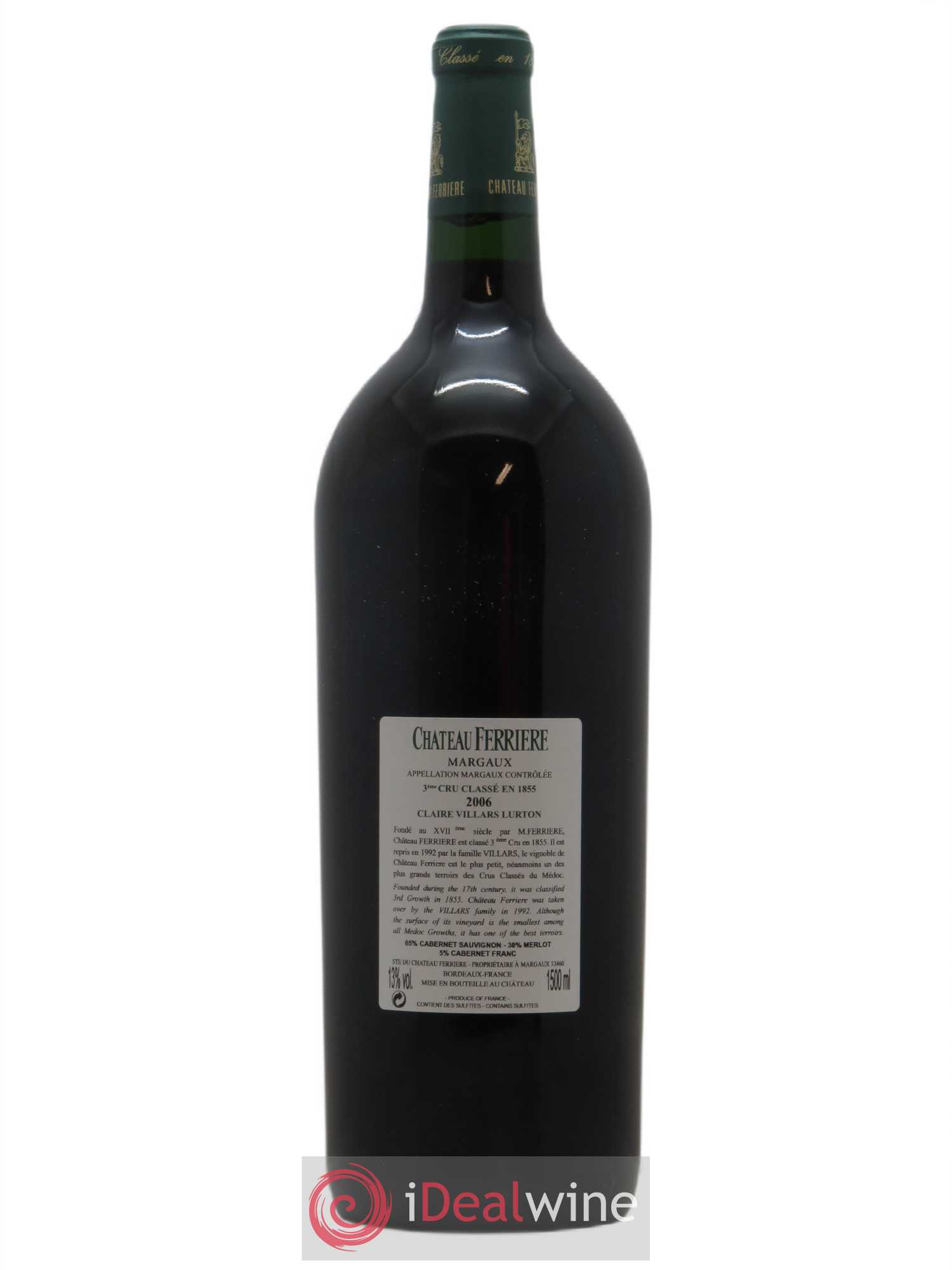 Château Ferrière 3ème Grand Cru Classé 2006 - Lot de 1 magnum - 1