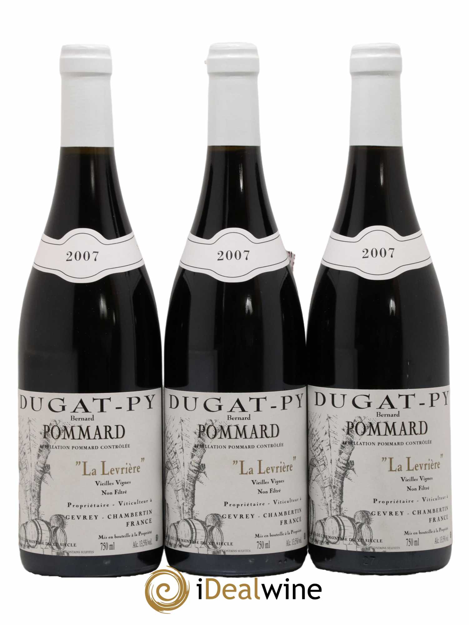 Pommard La Levrière Vieilles Vignes Dugat-Py  2007 - Posten von 3 Flaschen - 0