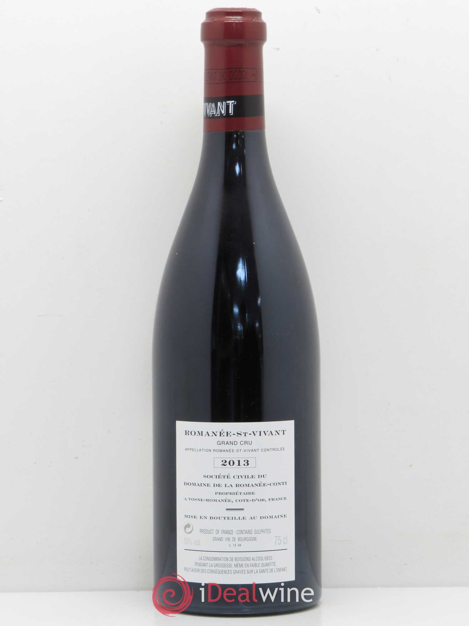 Romanée-Saint-Vivant Grand Cru Domaine de la Romanée-Conti 2013 - Lot de 1 bouteille - 1