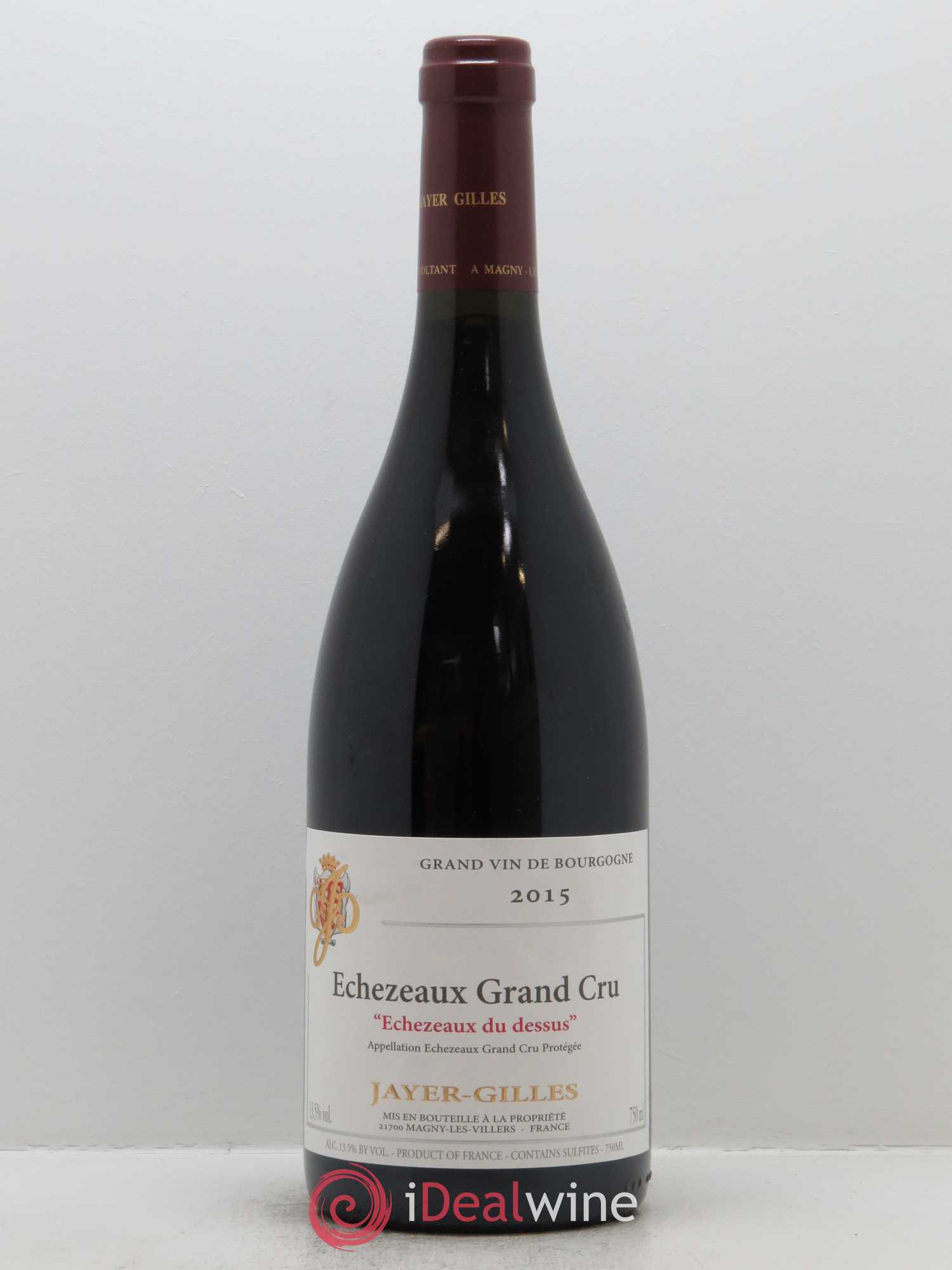 Echezeaux Grand Cru Du Dessus Hoffmann-Jayer (anciennement Jayer-Gilles) 2015 - Lot de 1 bouteille - 0