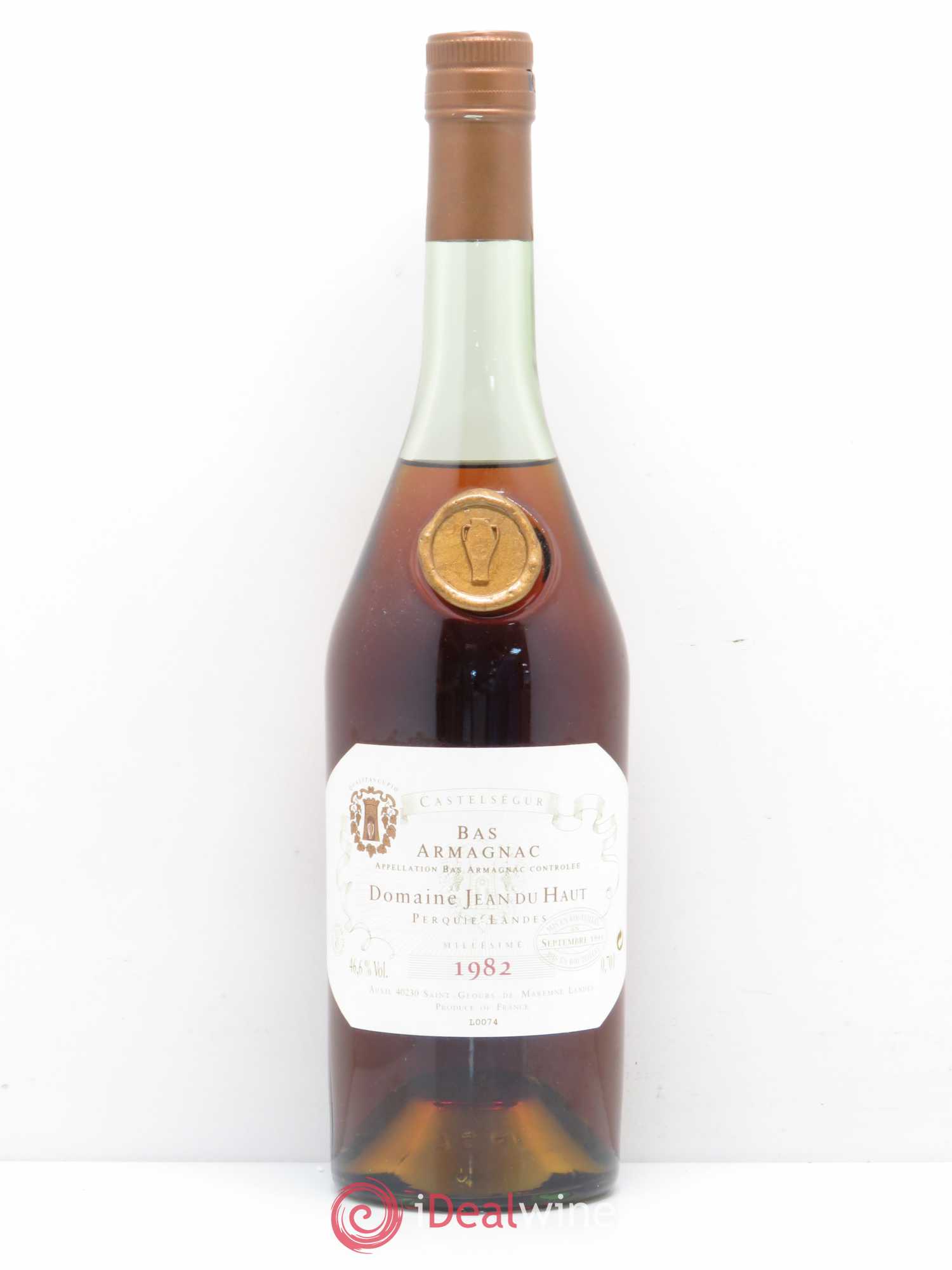 Bas-Armagnac Domaine Jean du Haut 1982 - Lot de 1 bouteille - 0