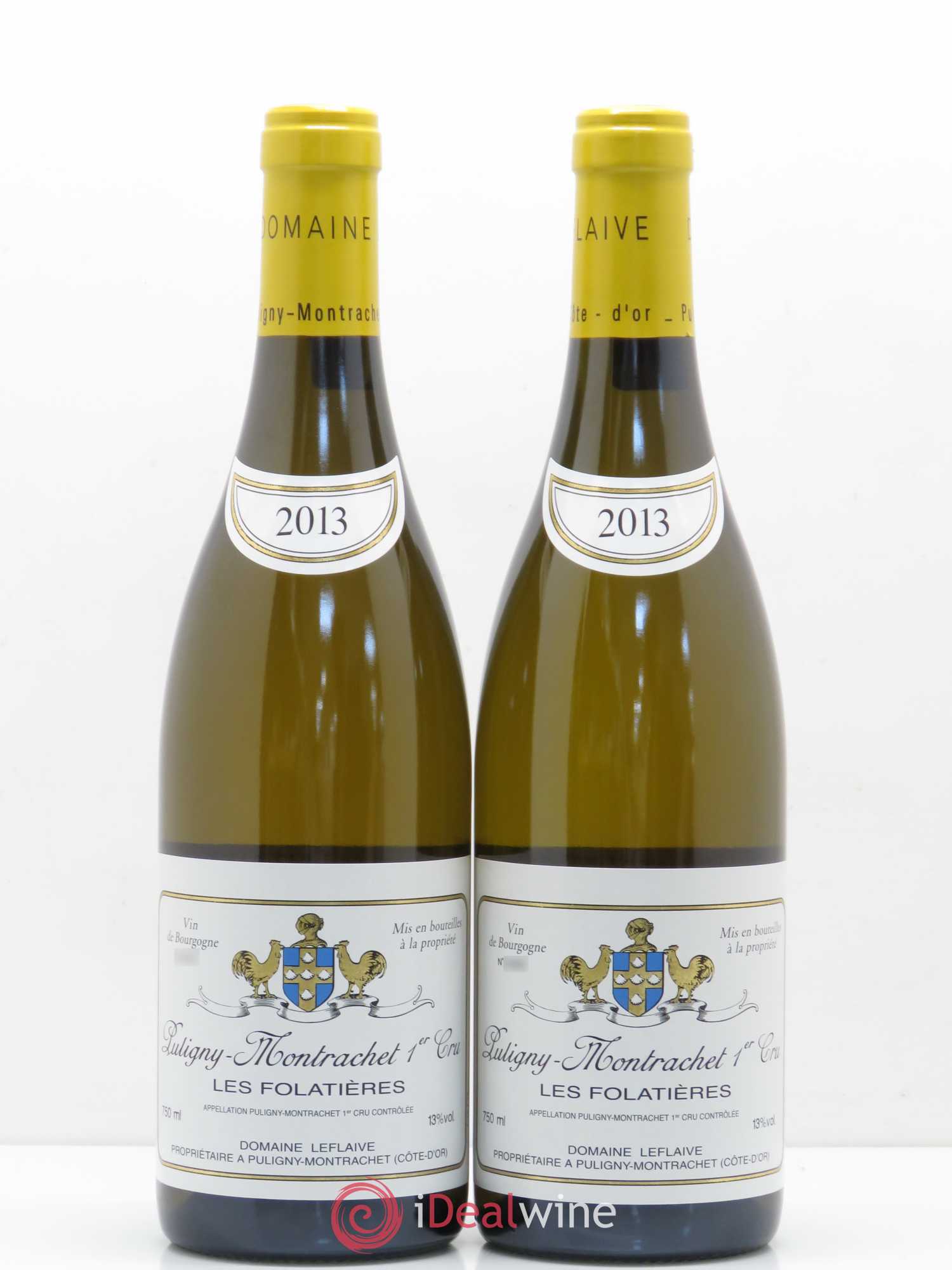 Puligny-Montrachet 1er Cru Les Folatières Leflaive (Domaine) 2013 - Lot de 2 bouteilles - 0