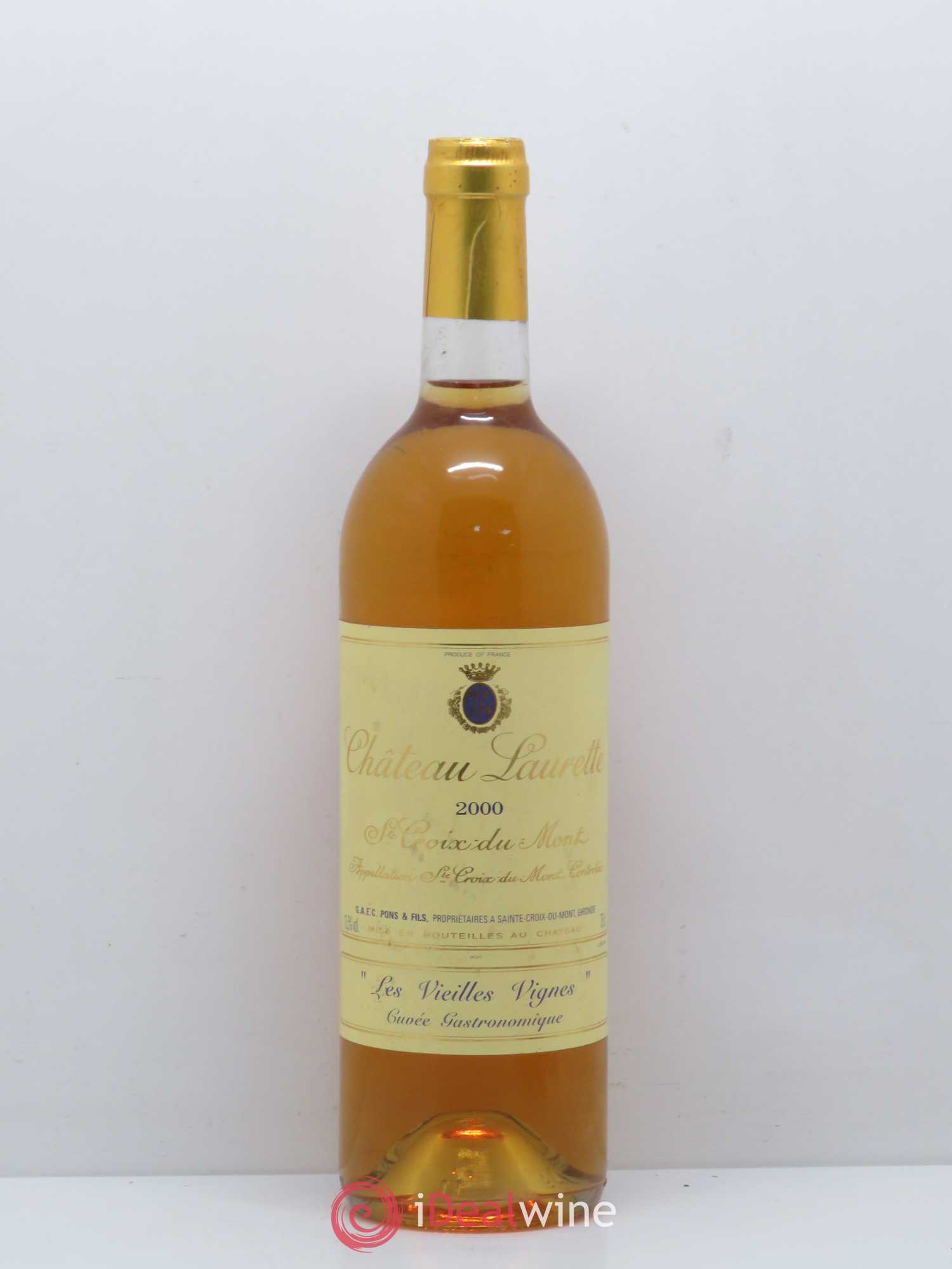 Sainte-Croix-du-Mont Château Laurette Les Vieilles Vignes 2000 - Lot de 1 bouteille - 0