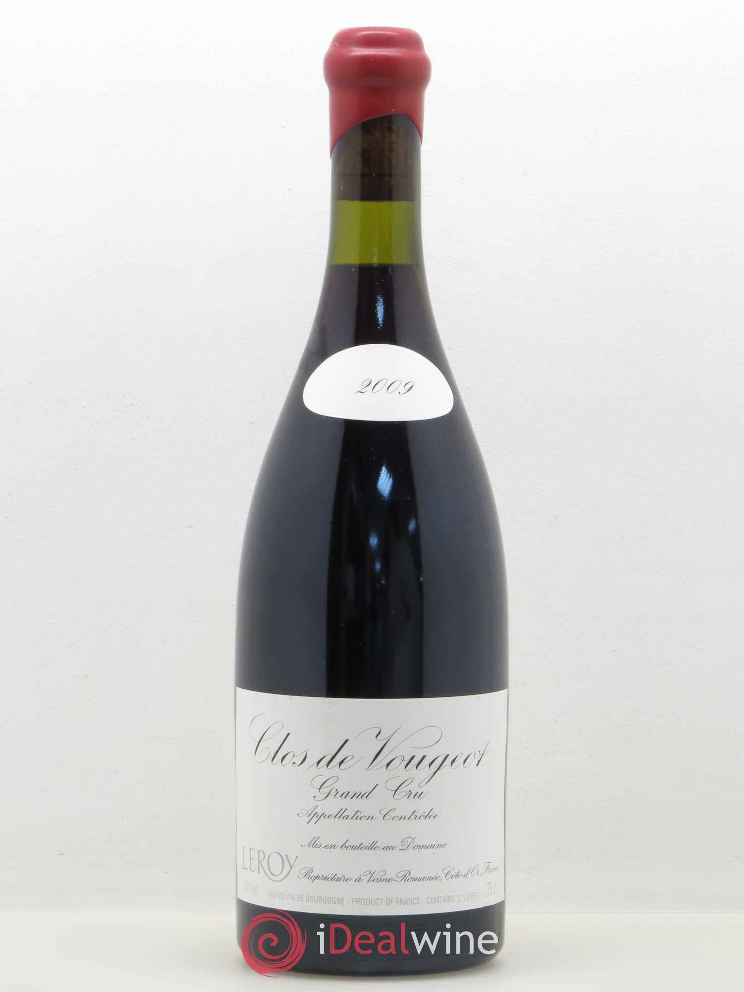 Clos de Vougeot Grand Cru Leroy (Domaine) 2009 - Lot de 1 bouteille - 0