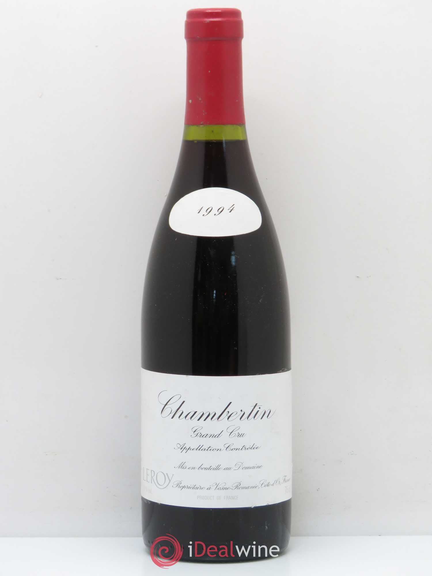 Chambertin Grand Cru Leroy (Domaine) 1994 - Lot de 1 bouteille - 0