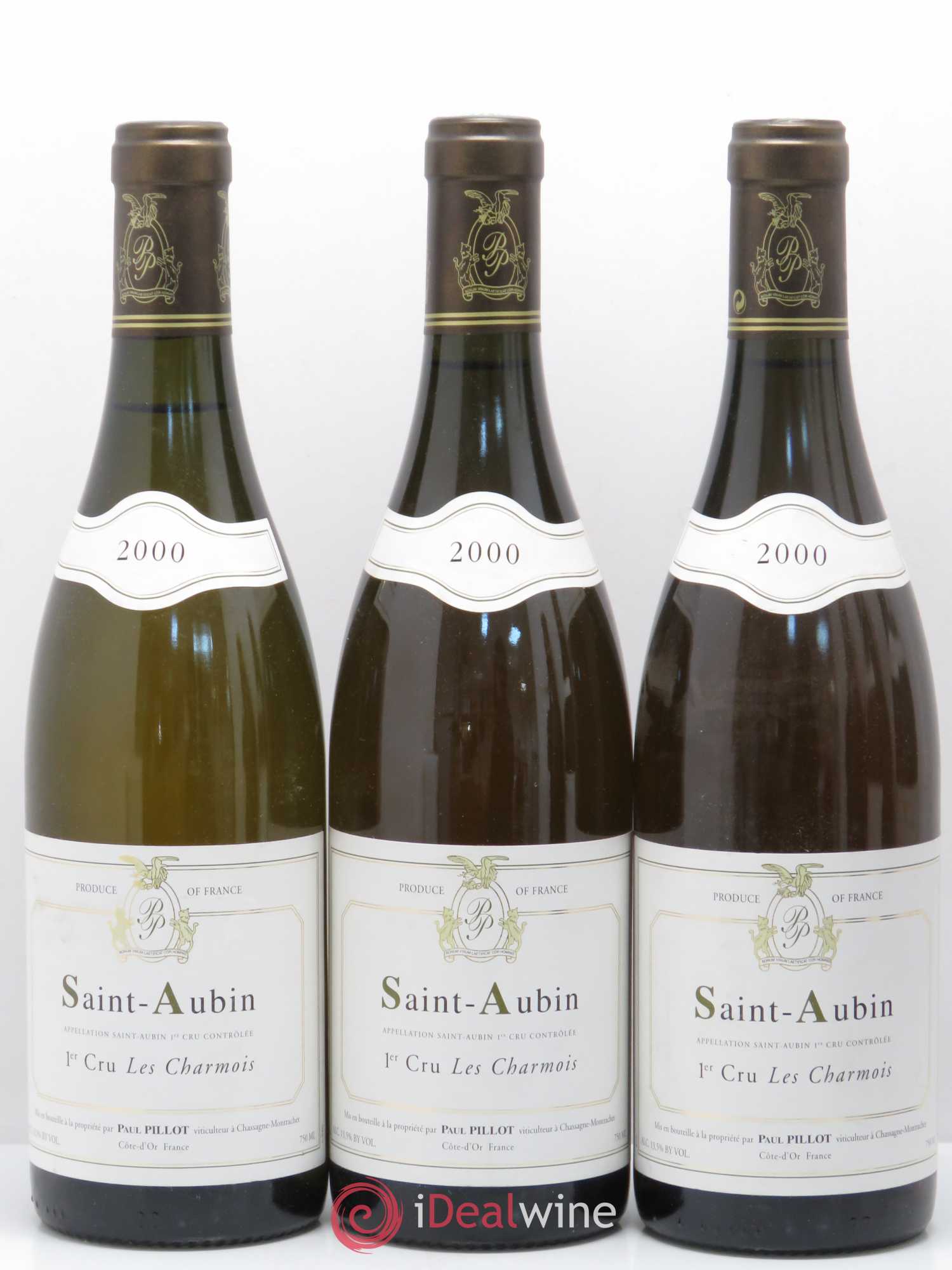 Saint-Aubin 1er Cru Les Charmois Paul Pillot (Domaine)  (sans prix de réserve) 2000 - Lot de 6 bouteilles - 1