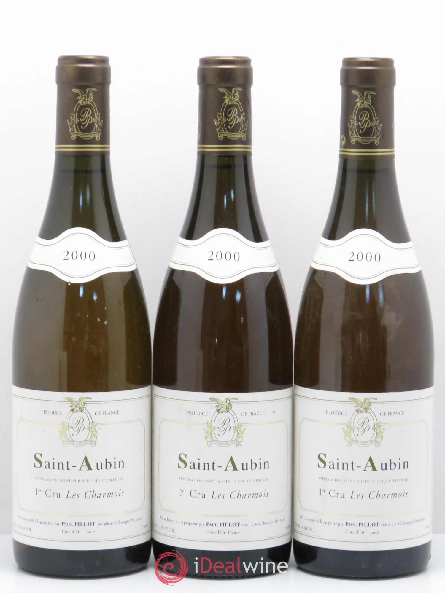 Saint-Aubin 1er Cru Les Charmois Paul Pillot (Domaine)  (sans prix de réserve) 2000 - Lot de 6 bouteilles - 2