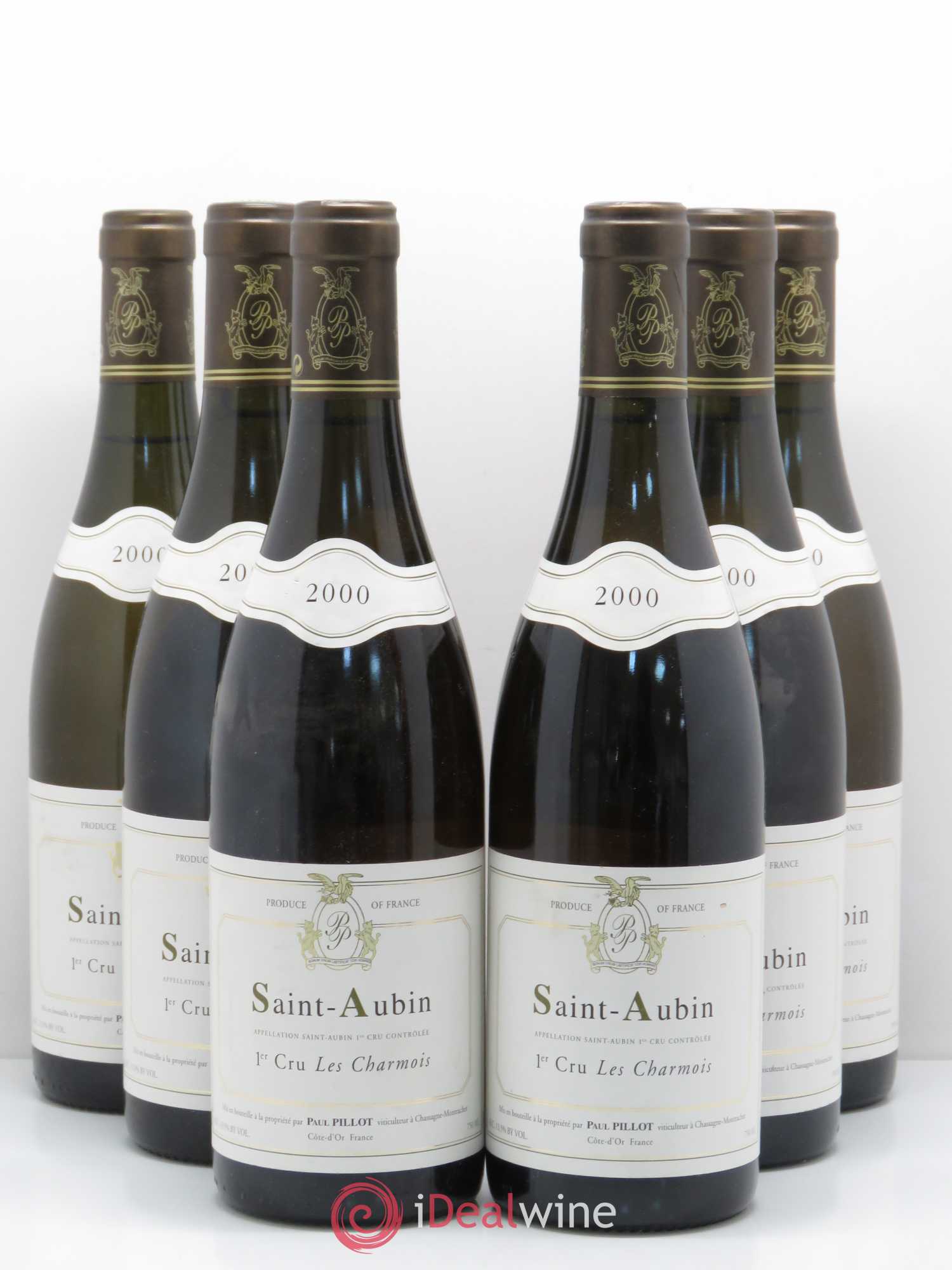 Saint-Aubin 1er Cru Les Charmois Paul Pillot (Domaine)  (sans prix de réserve) 2000 - Lot de 6 bouteilles - 0