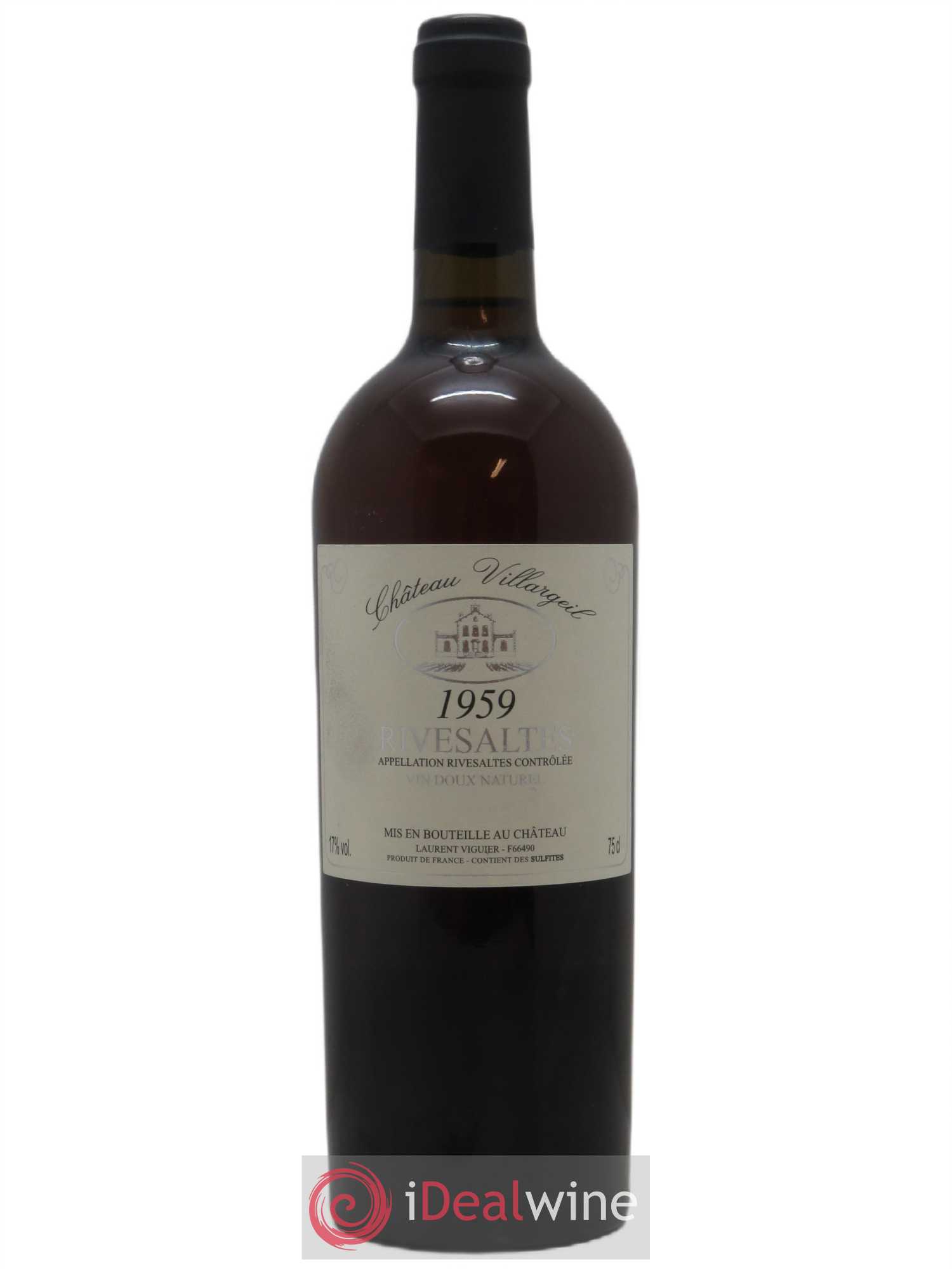 Rivesaltes Château Villargeil  1959 - Lotto di 1 bottiglia - 0