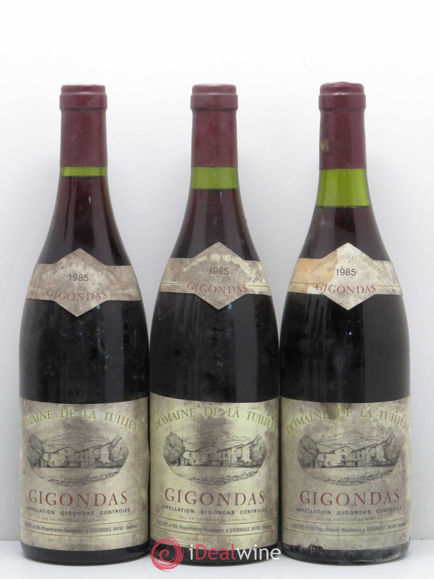 Gigondas Domaine de La Tuiliere 1985 - Lot de 6 bouteilles - 1