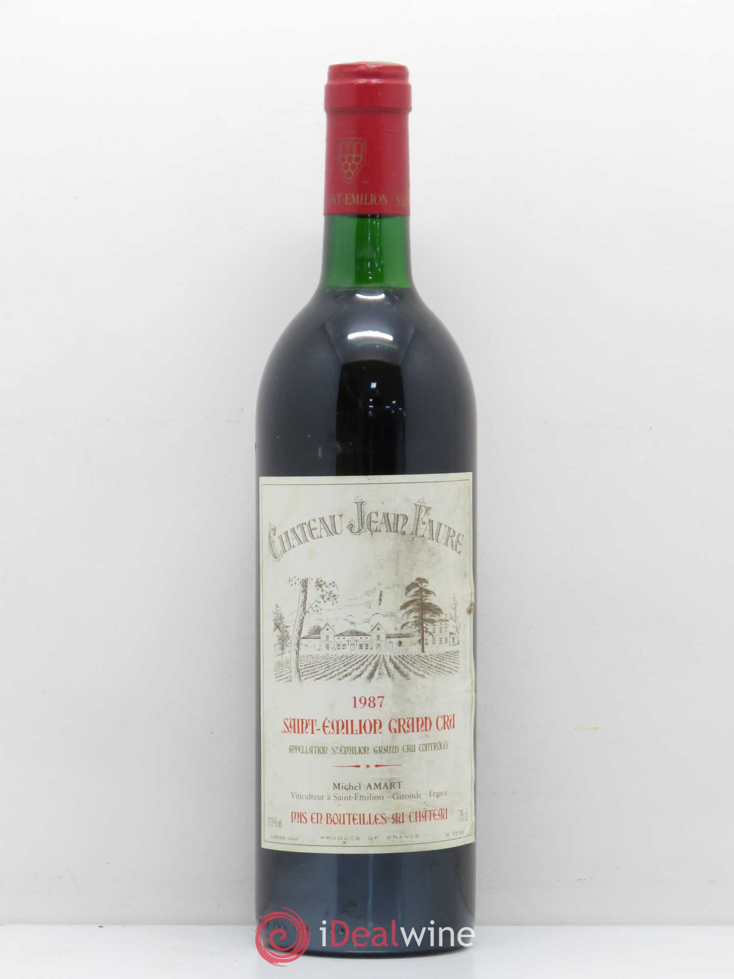 Château Jean Faure Grand Cru Classé 1987 - Lot de 1 bouteille - 0