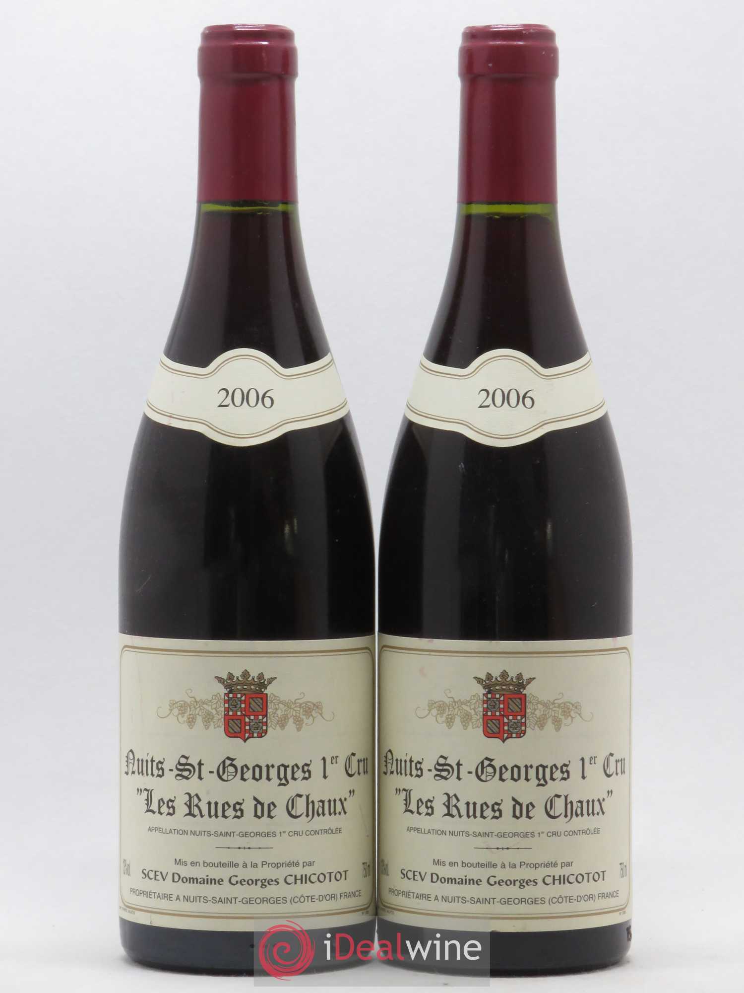 Nuits Saint-Georges 1er Cru Les Rues De Chaux Domaine Chicotot 2006 - Lot of 2 bottles - 0