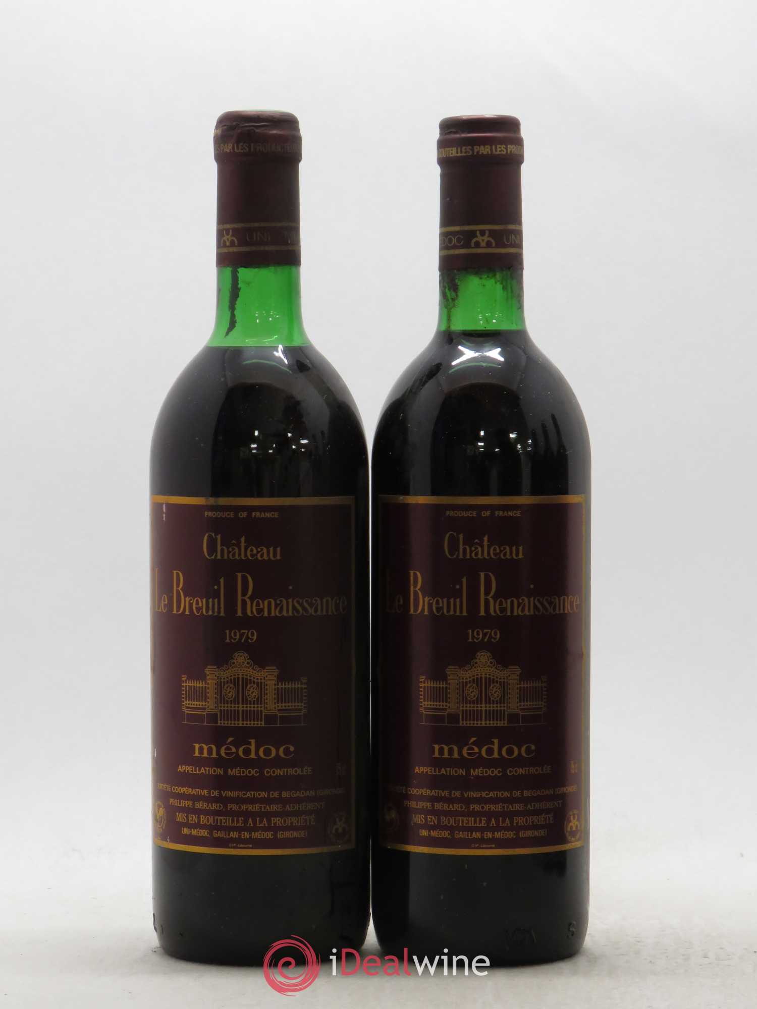 Médoc Château Le Breuil Renaissance 1979 - Lot de 5 bouteilles - 2