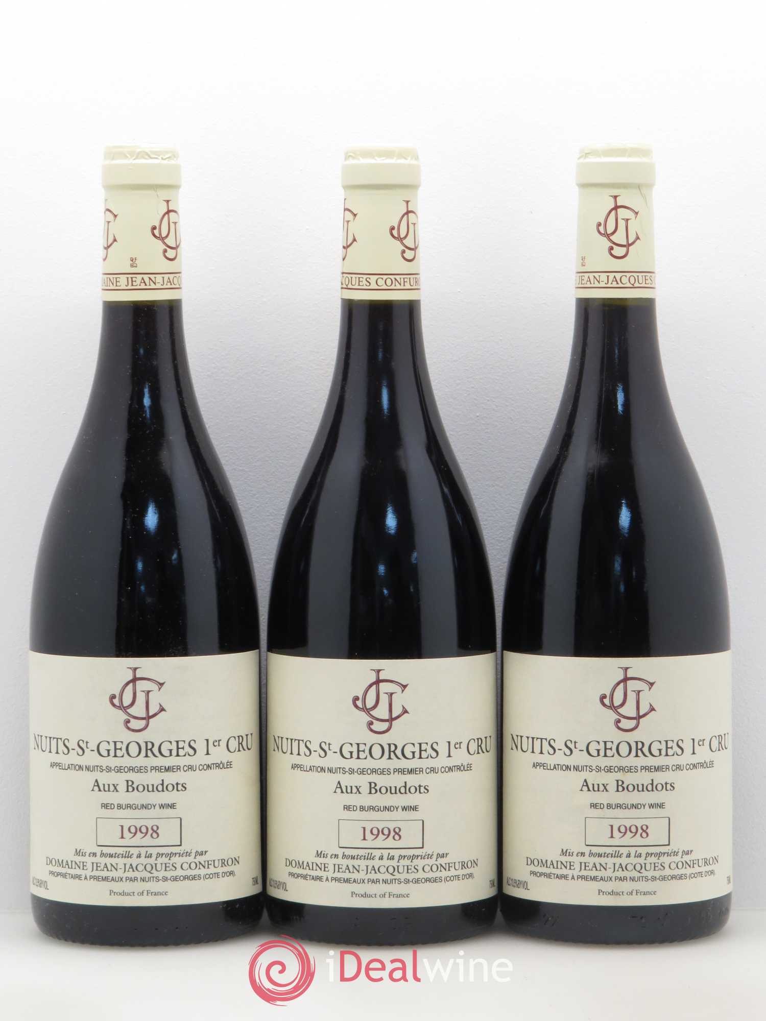 Nuits Saint-Georges 1er Cru Aux Boudots Jean-Jacques Confuron 1998 - Lot de 6 bouteilles - 2