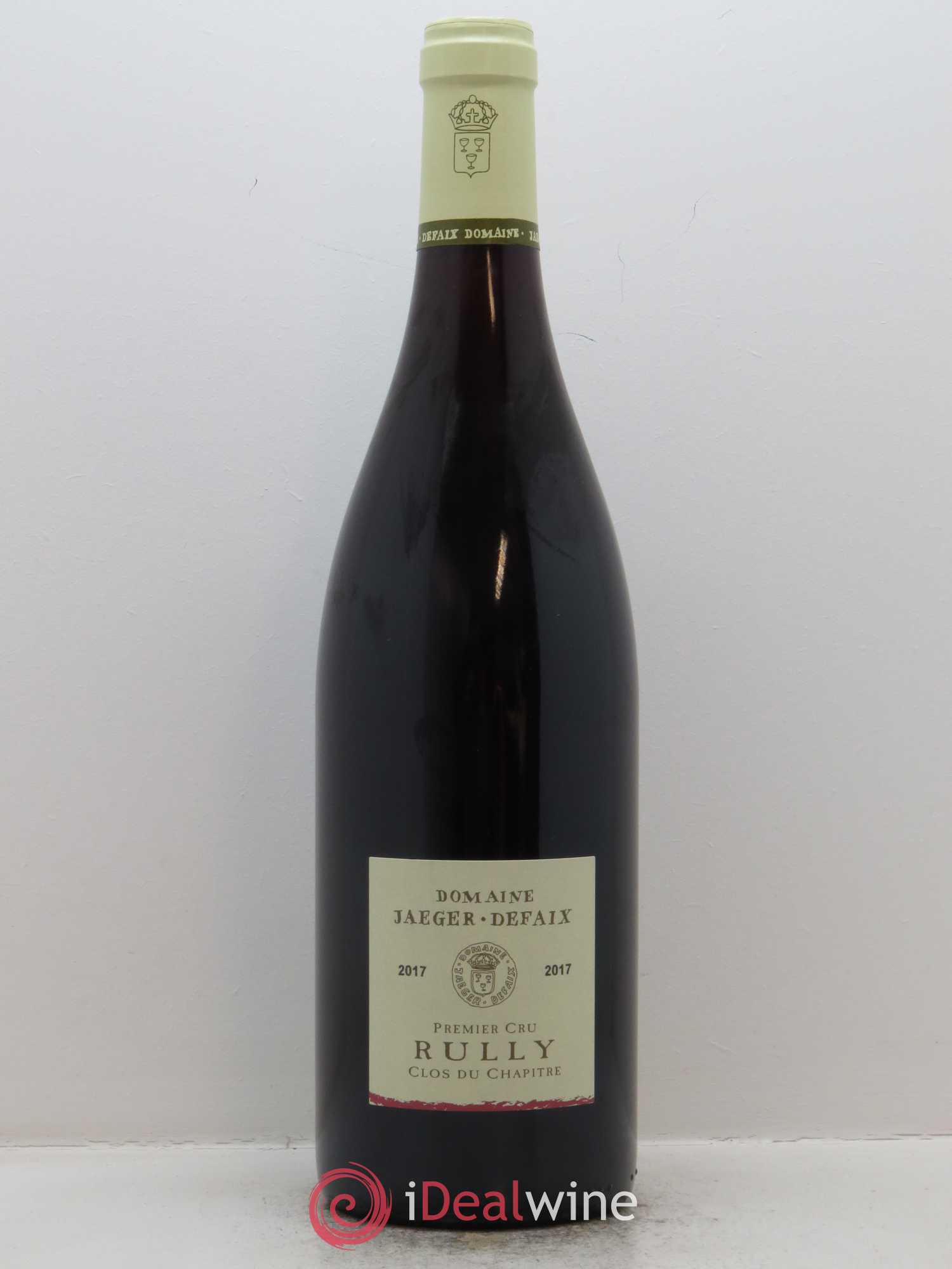 Rully 1er Cru Clos du Chapitre Jaeger Defaix (Domaine) 2017 - Lot de 1 bouteille - 0