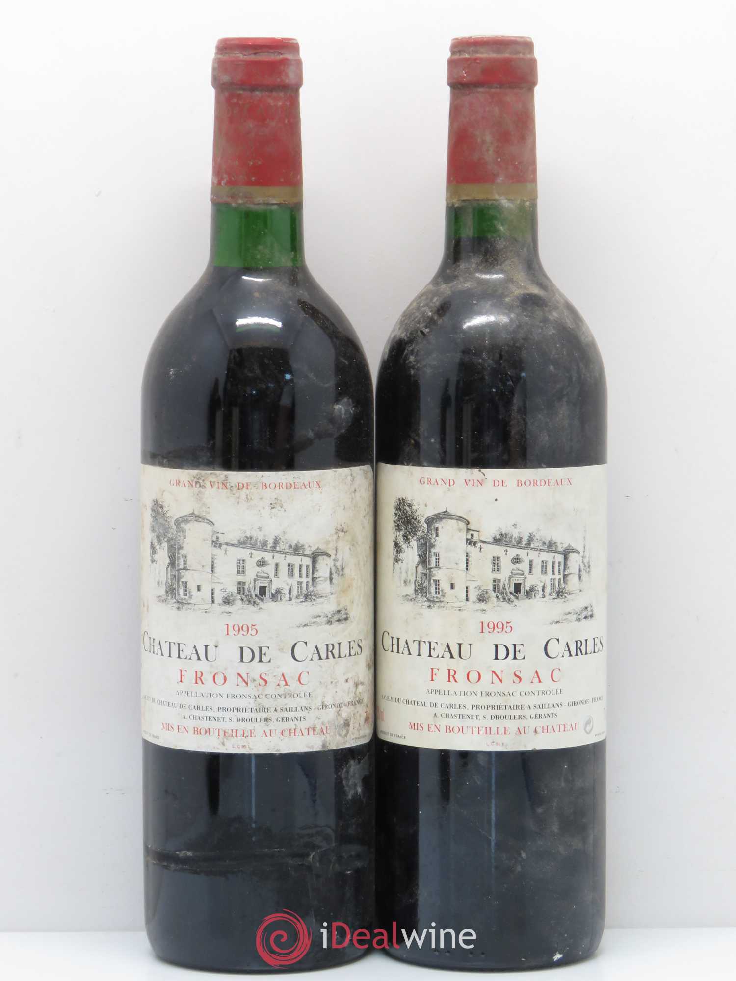 Château de Carles  (no reserve) 1995 - Lot of 5 bottles - 2