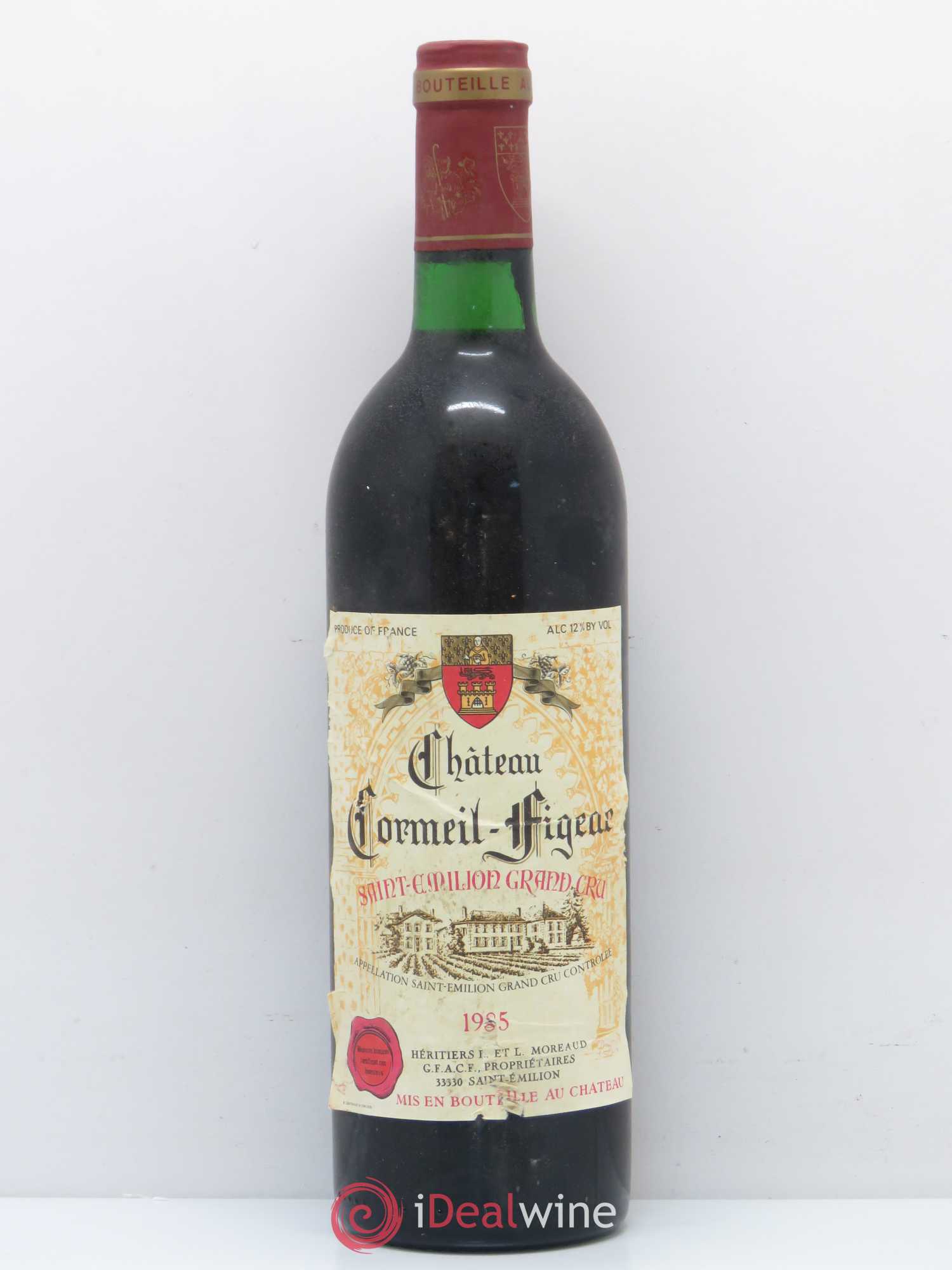 Château Cormeil Figeac Grand Cru  1985 - Lot of 1 bottle - 0