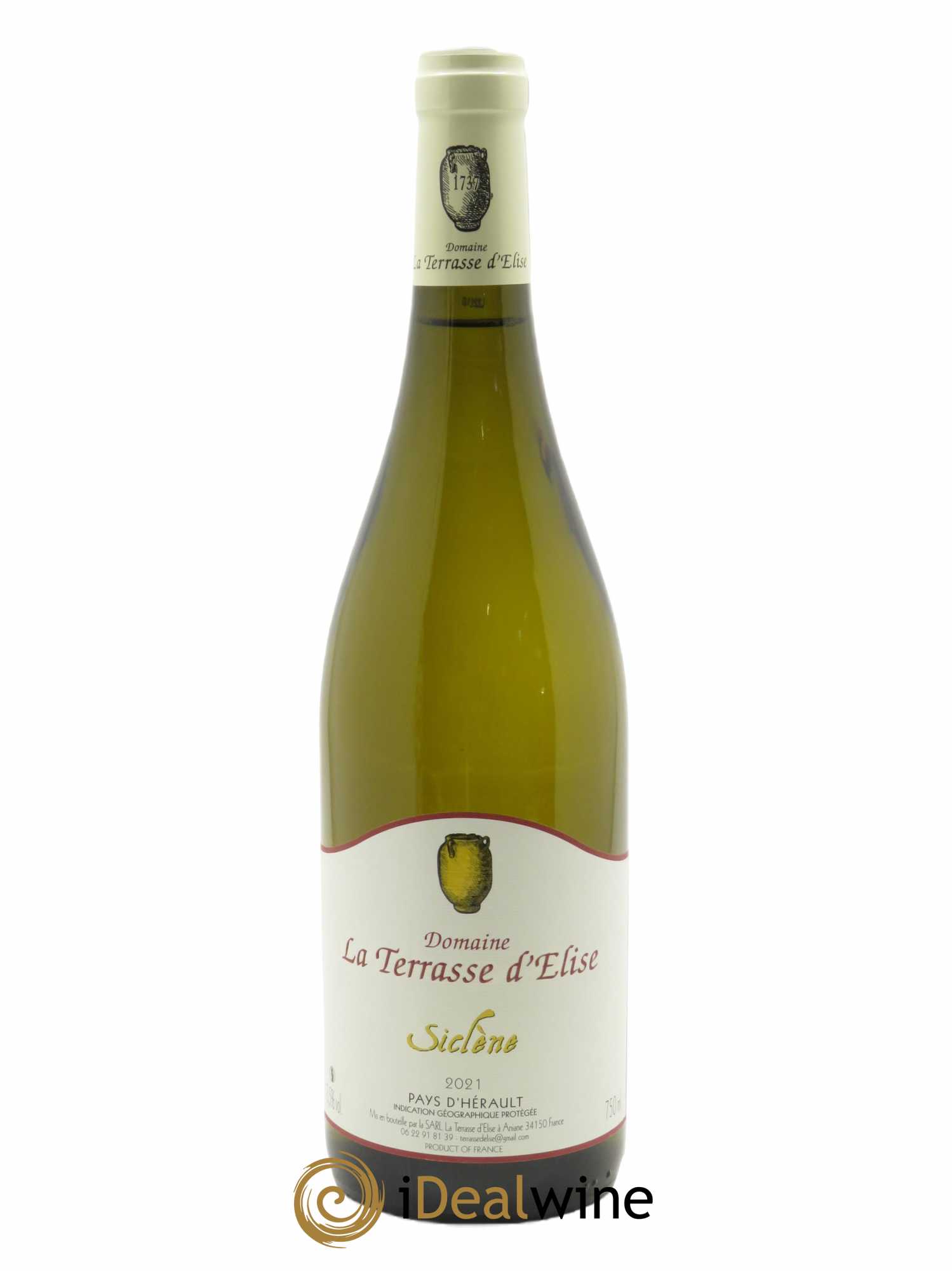 IGP Pays d'Hérault Siclène Terrasse d'Elise (Domaine de la) 2021 - Lot de 1 bouteille - 0