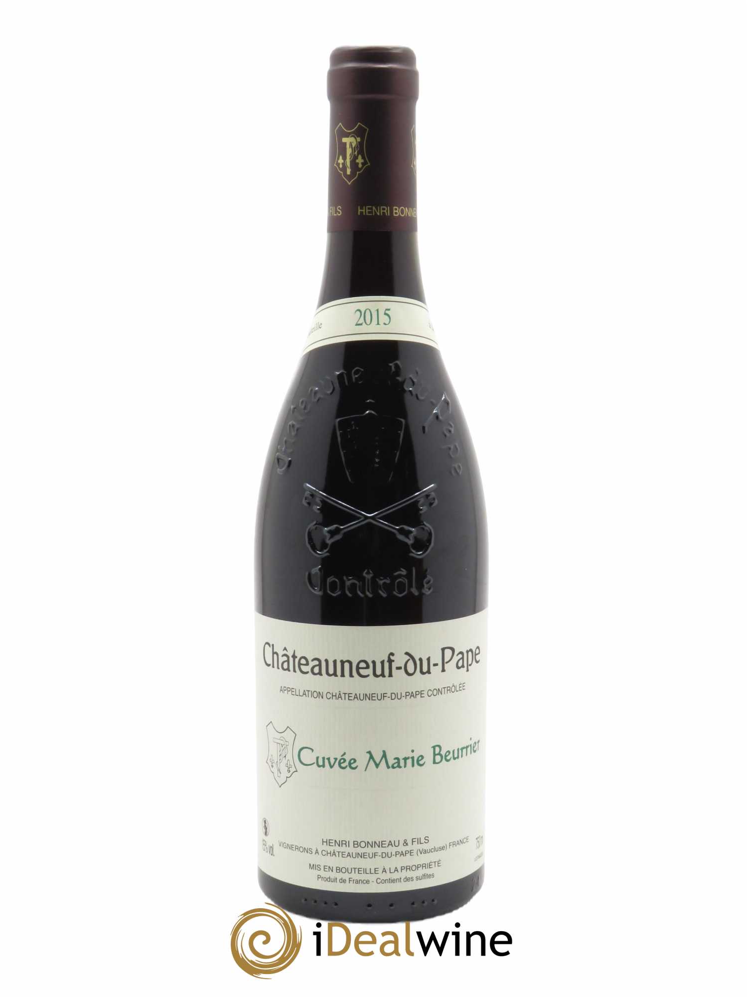 Châteauneuf-du-Pape Marie Beurrier Henri Bonneau & Fils 2015 - Posten von 1 Flasche - 0