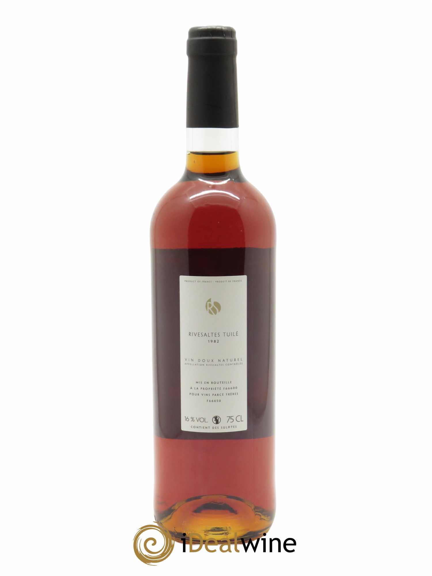 Rivesaltes Soieries de Rivesaltes Frères Parcé 1982 - Lot de 1 bouteille - 1