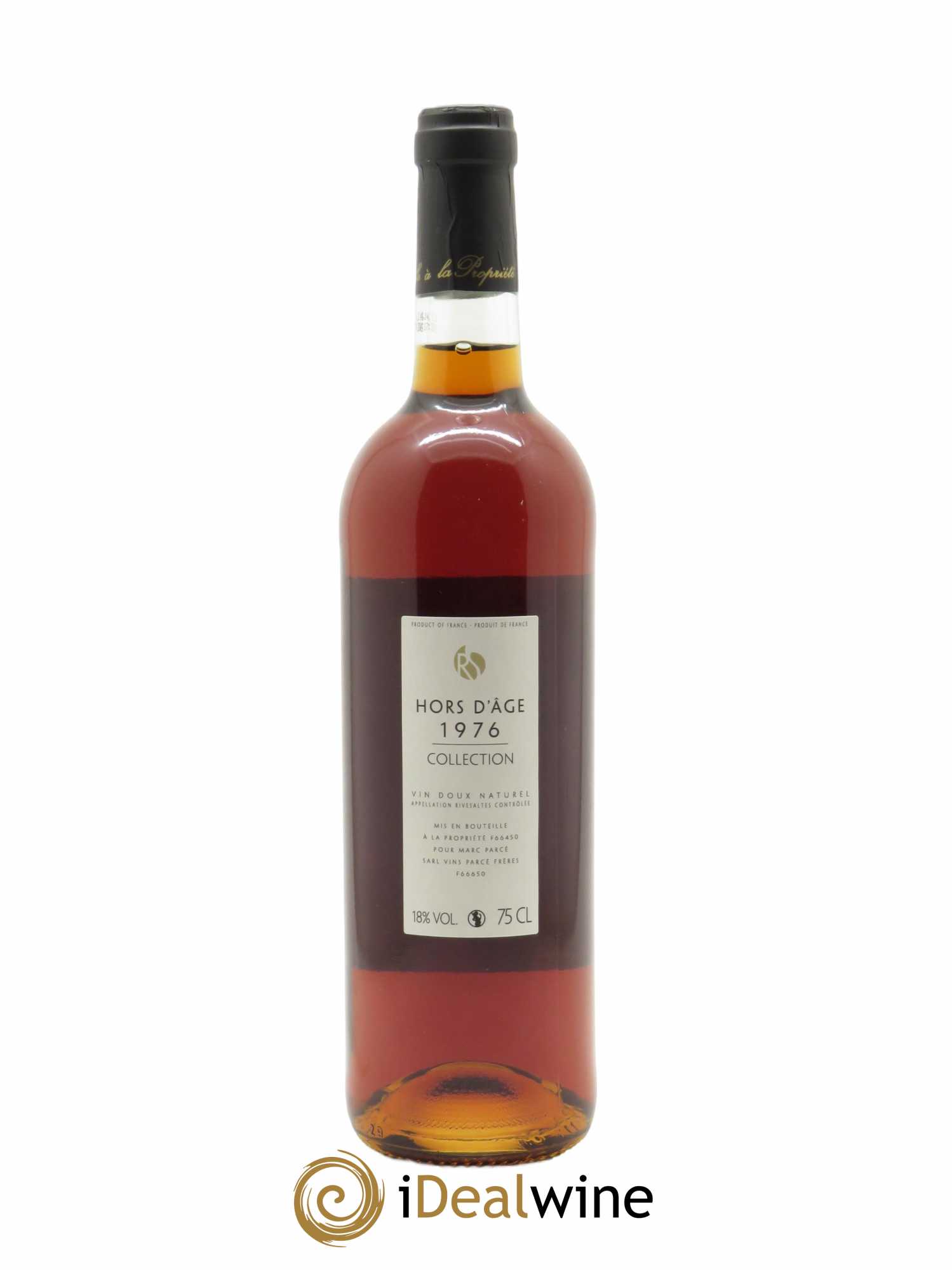 Rivesaltes Soieries de Rivesaltes  Frères Parcé  1976 - Lot de 1 bouteille - 1