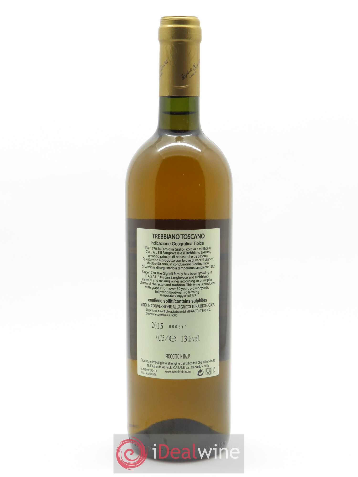 Trebbiano dei Colli della Toscana Centrale IGT Trebbiano Azienda Agricola Casale 2015 - Lot of 1 bottle - 1