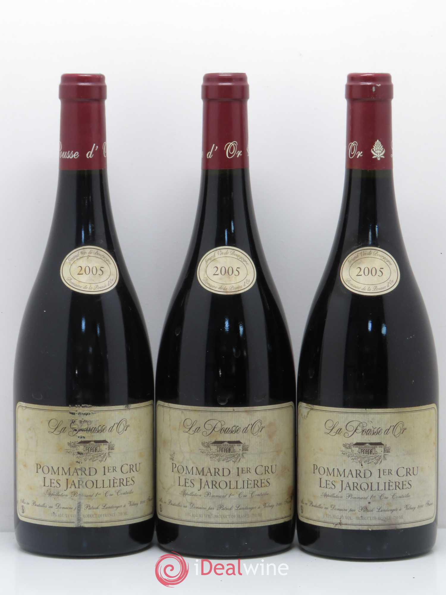 Pommard 1er Cru Les Jarollières La Pousse d'Or (Domaine de) 2005 - Lot de 3 bouteilles - 0