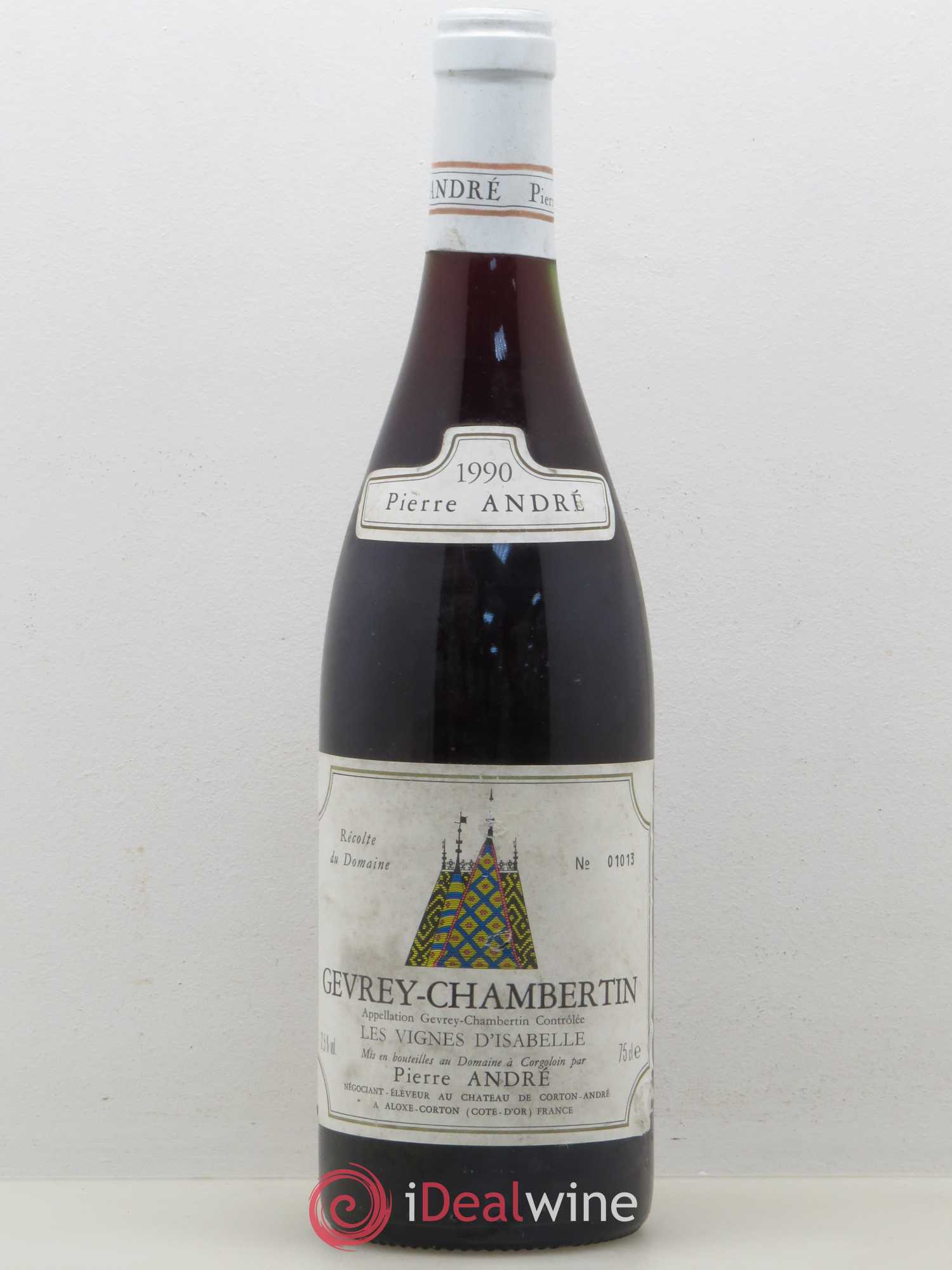 Gevrey-Chambertin Les Vignes d'Isabelle Pierre André 1990 - Lot de 1 bouteille - 0