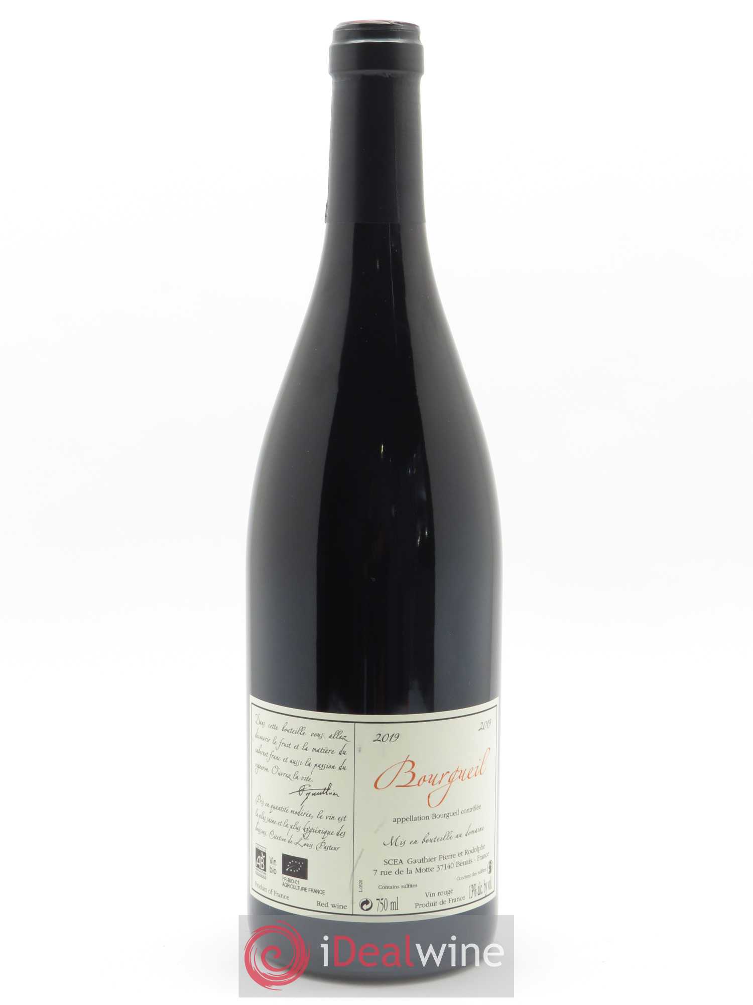 Bourgueil Jour de Soif Domaine du Bel Air  2019 - Lot de 1 bouteille - 1