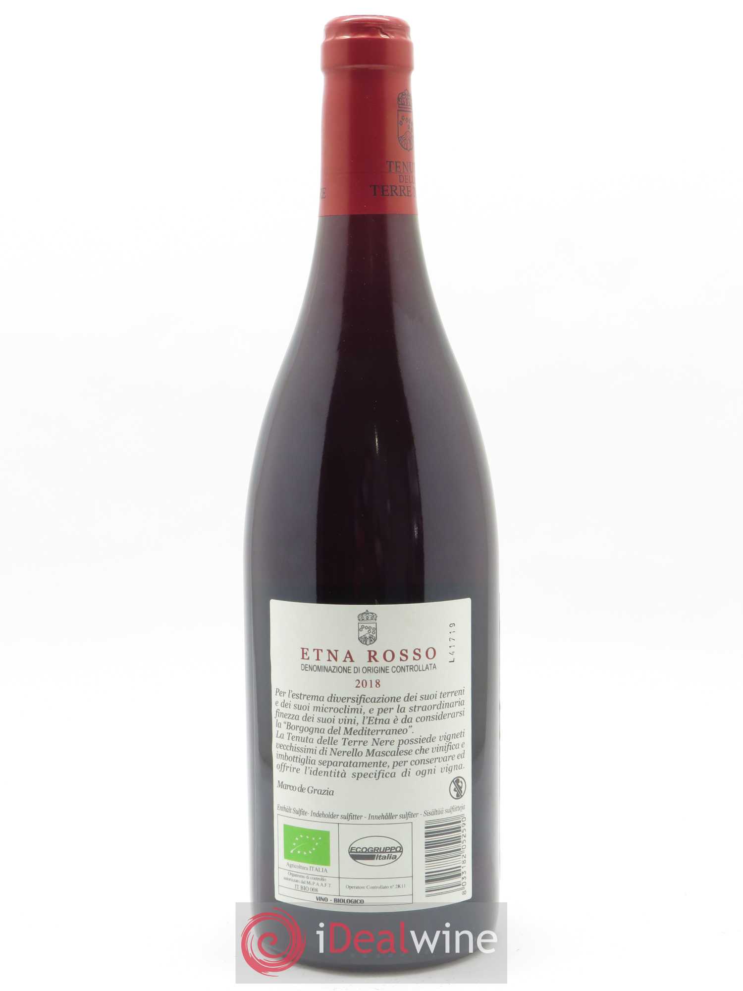 Etna Rosso DOC Tenuta delle Terre Nere 2018 - Lot de 1 bouteille - 1