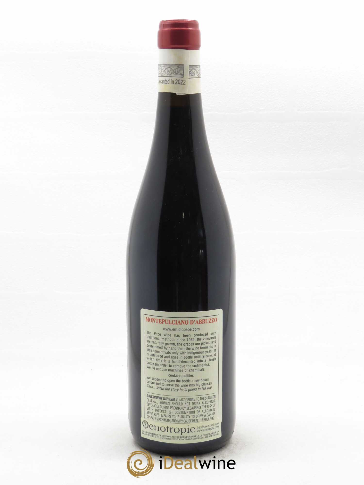 Montepulciano d'Abruzzo DOC Riserva Vecchie Viti Emidio Pepe 2001 - Lot de 1 bouteille - 1