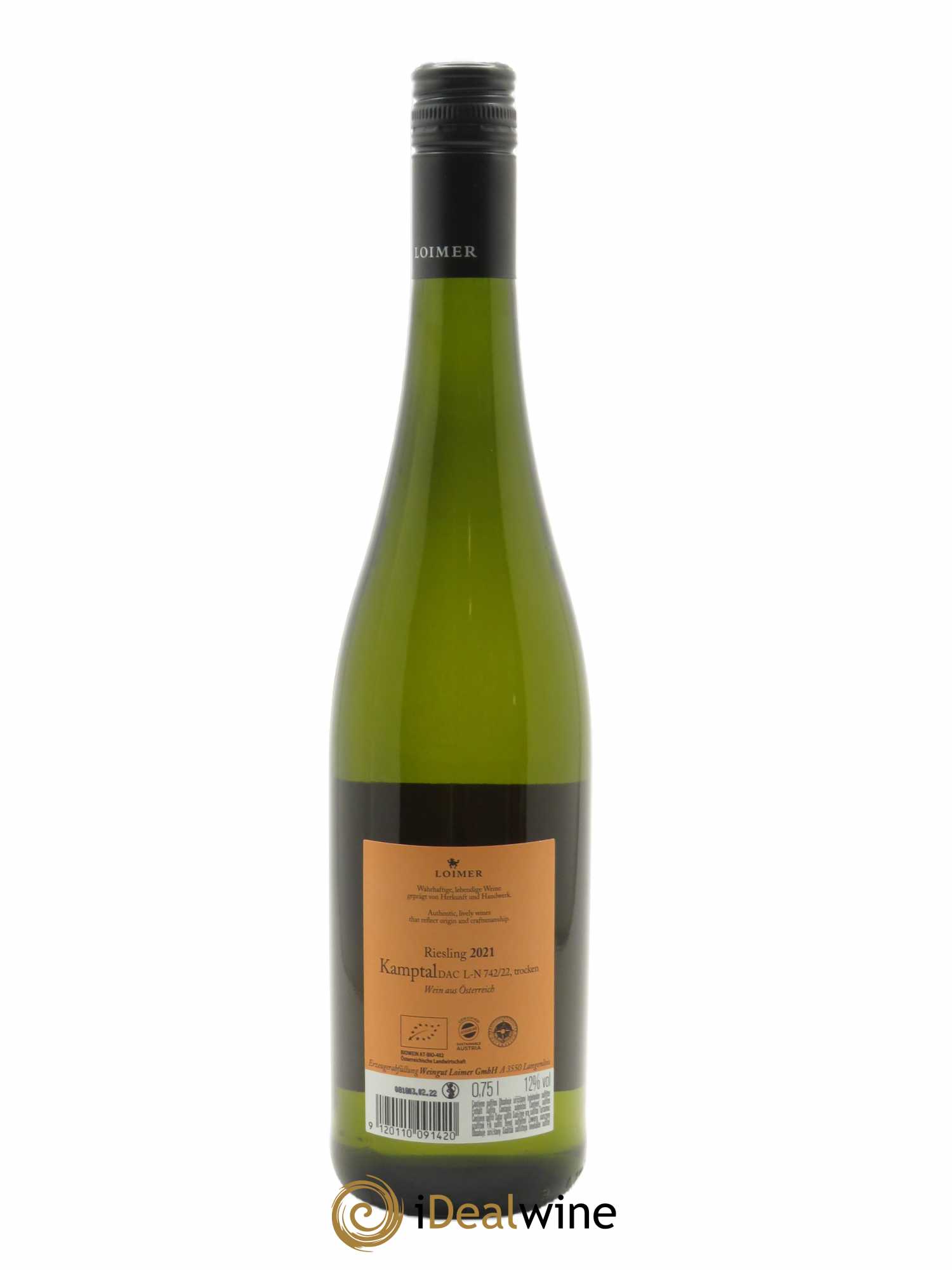 Riesling Loimer 2021 - Lot de 1 bouteille - 1