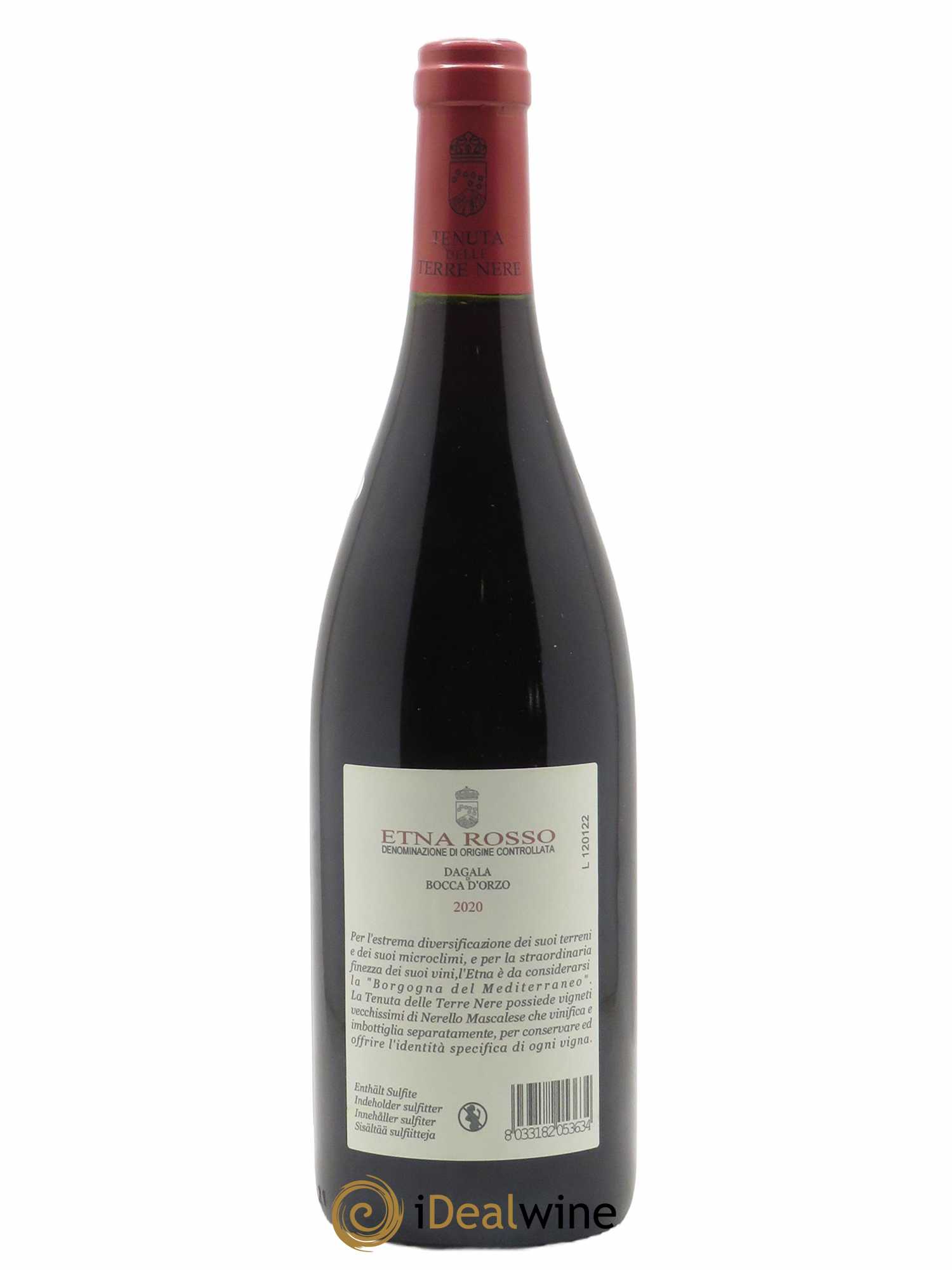 Etna Rosso DOC Tenuta delle Terre Nere Dagala di Bocca d'Orzo 2020 - Lot de 1 bouteille - 1